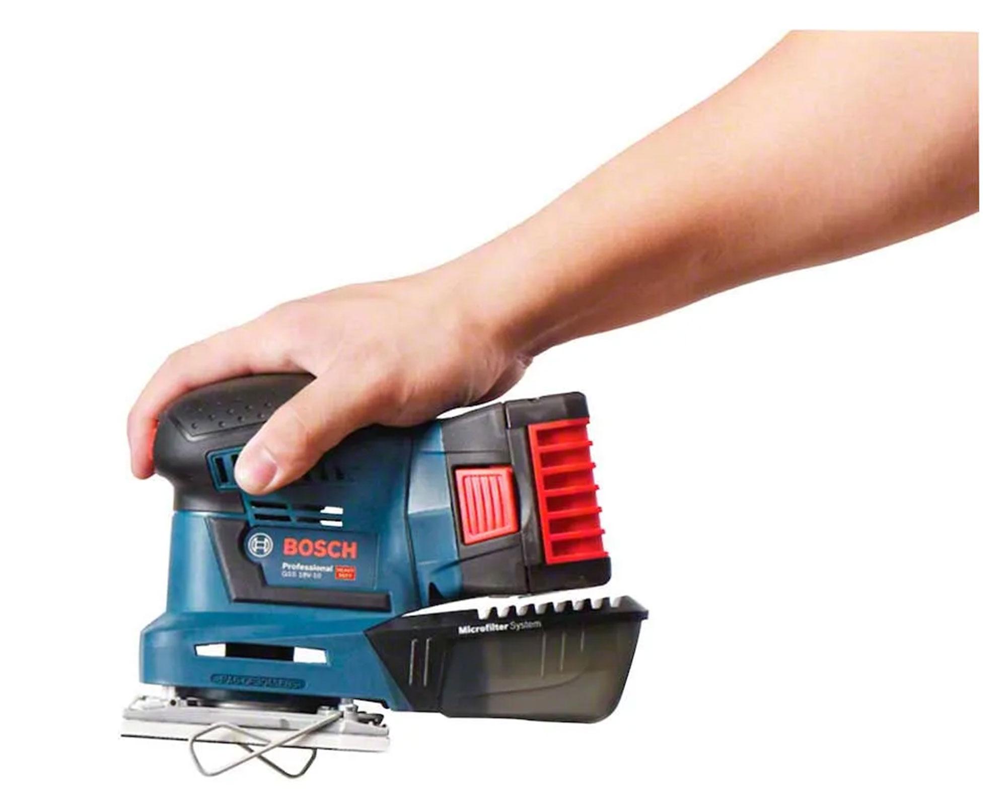 Lijadora orbital inalámbrica 18V GSS 18V-10 Bosch.-6