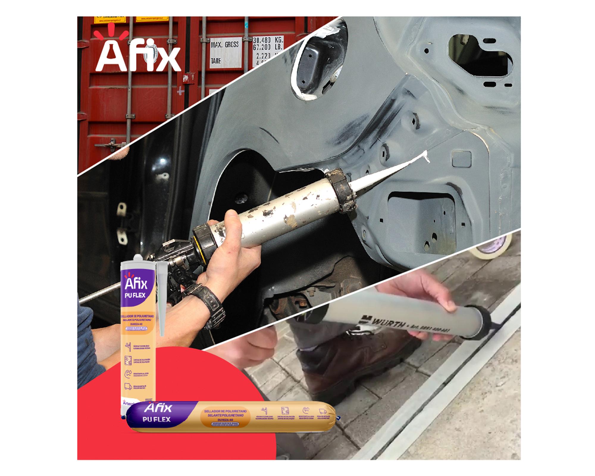 Sellante poliuretano 300 ml PU 40 gris-4