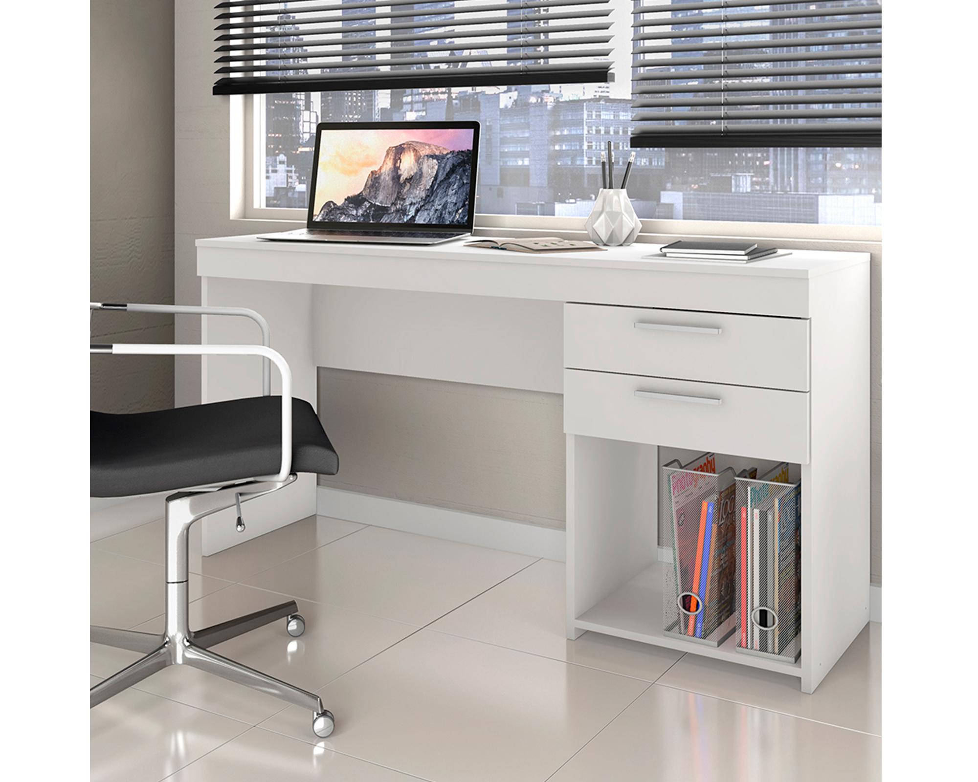 Escritorio Madagascar blanco 2 cajones-4