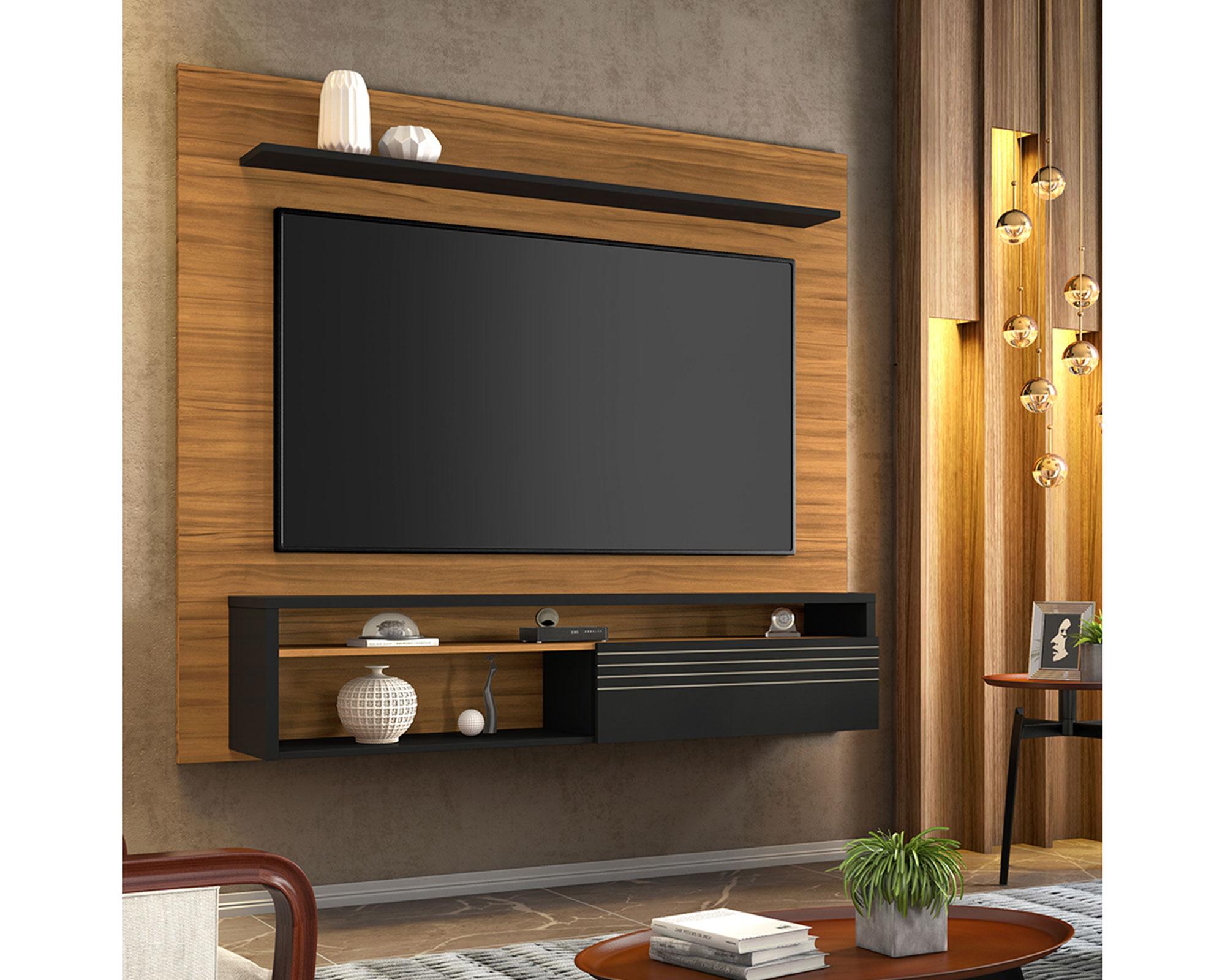 Panel TV 60'' Coruña café/negro-3