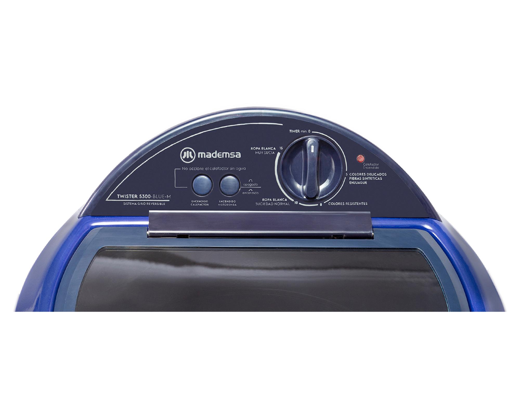 Lavadora semi automática Twister 5300 carga superior 4 kg azul-3