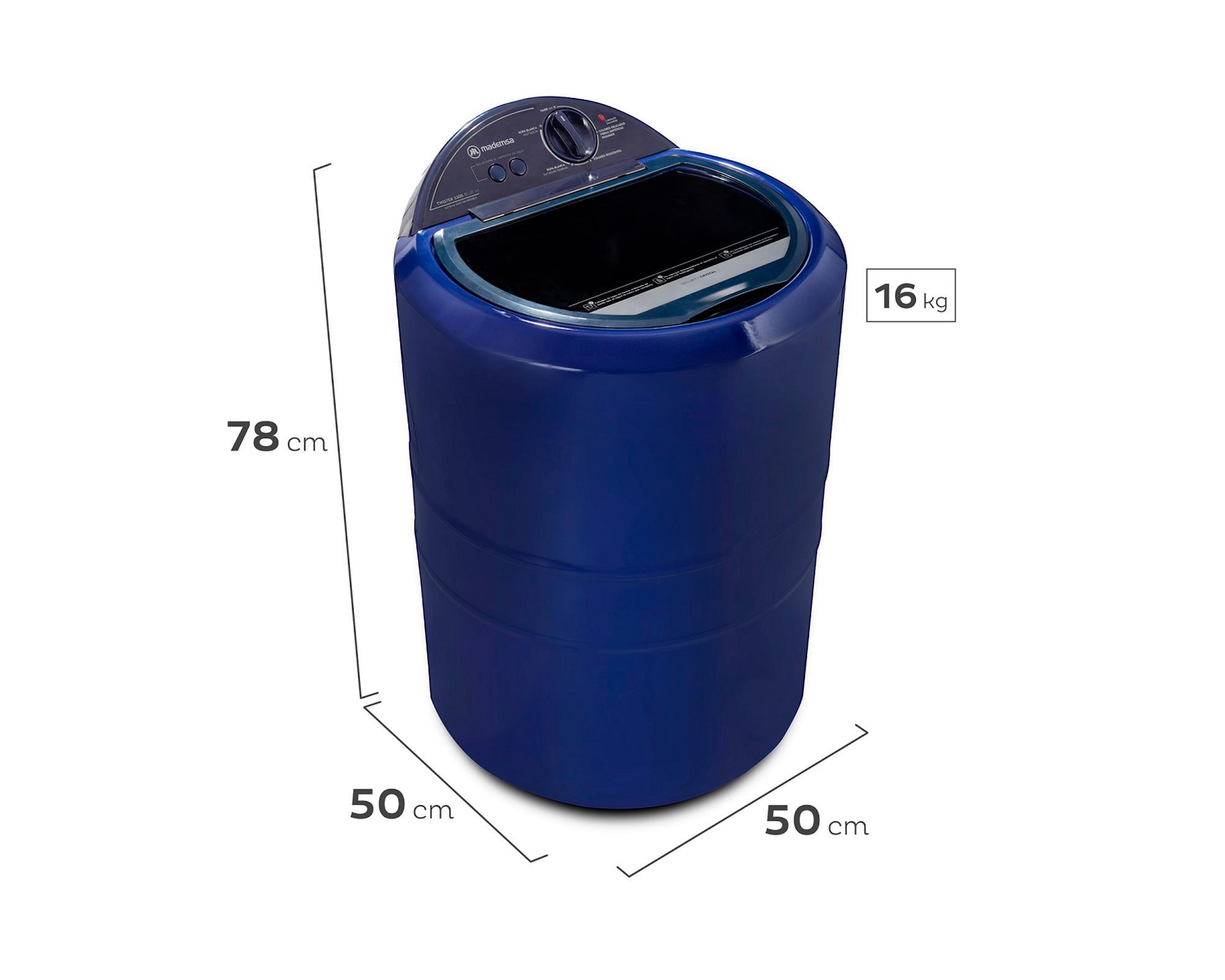Lavadora semi automática Twister 5300 carga superior 4 kg azul-5
