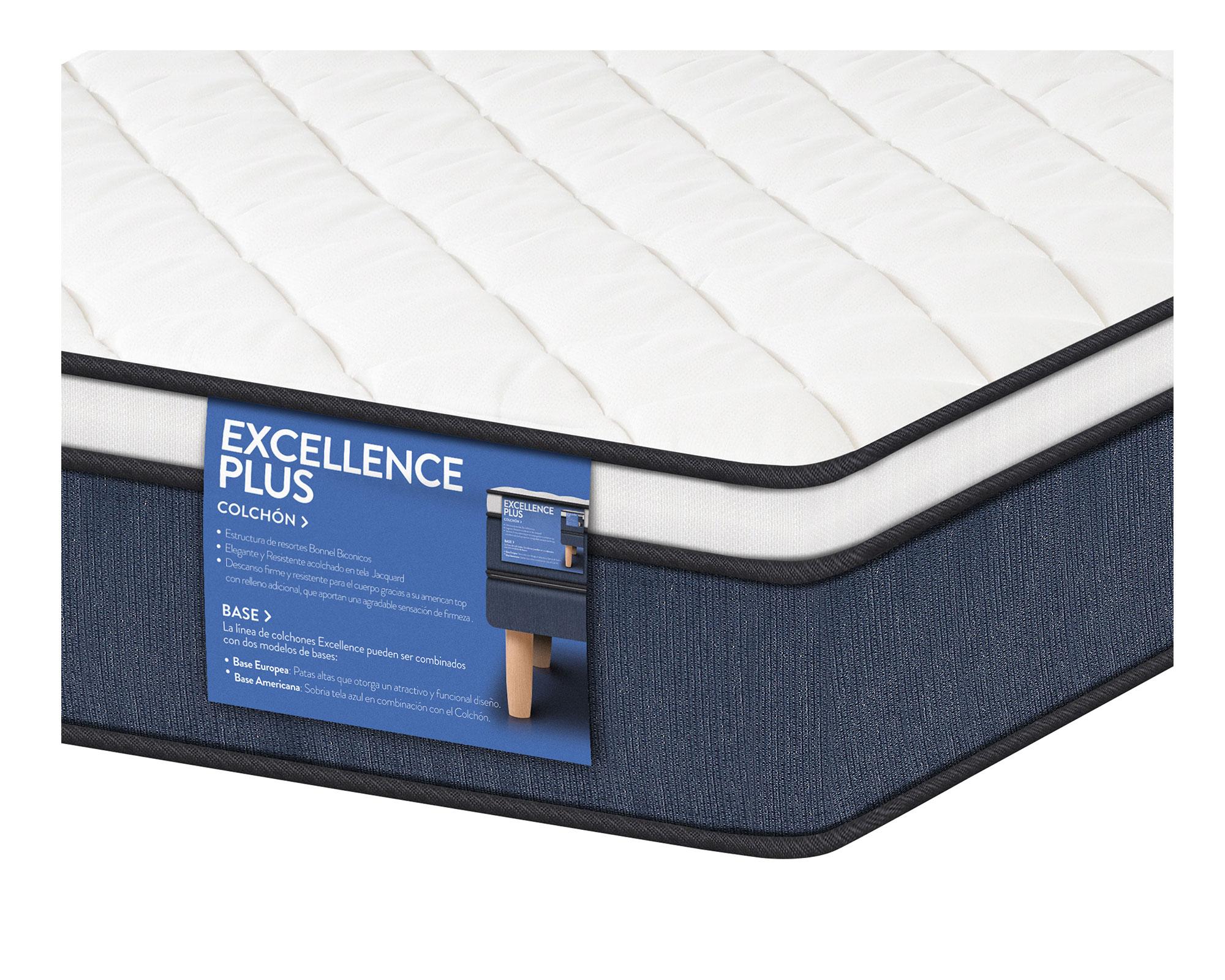 Colchón 1 plaza especial Excellence plus + almohada Cic-2