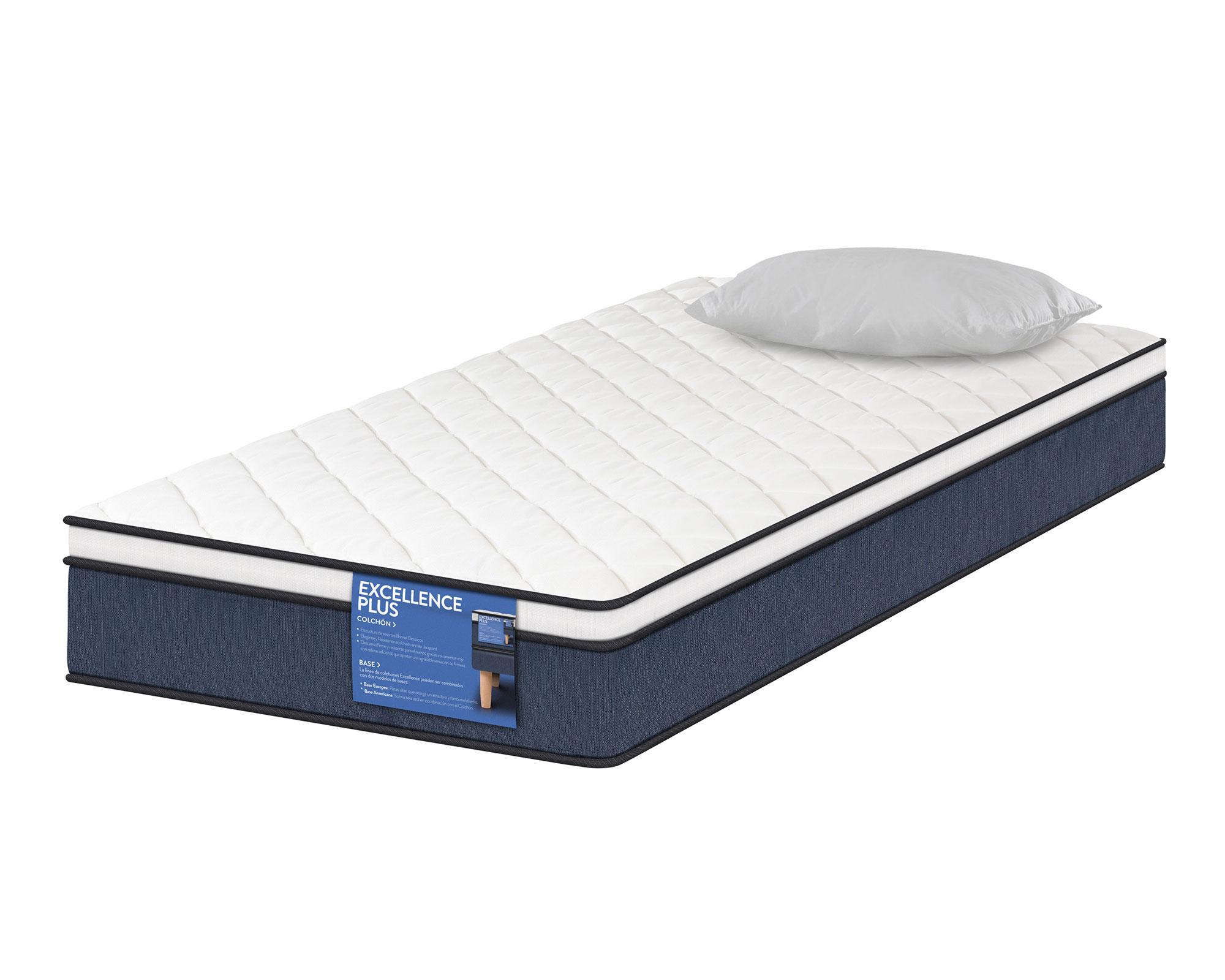 Colchón 1 plaza especial Excellence plus + almohada Cic-1
