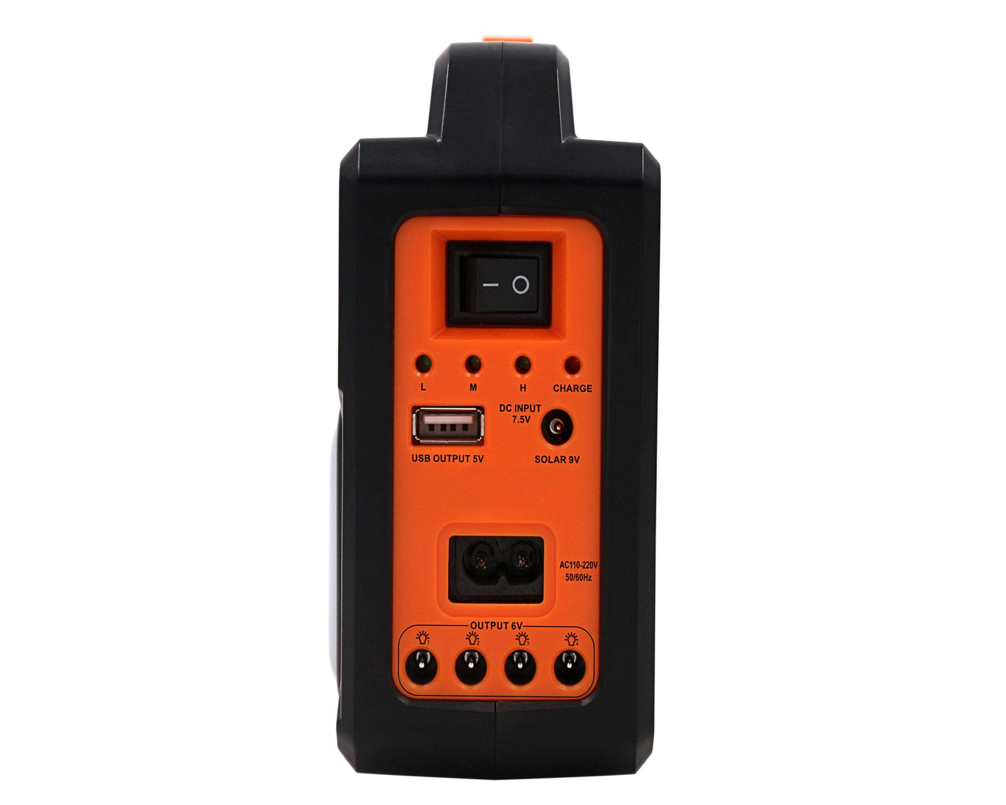 Kit de emergencia solar 3 ampolletas - linterna - foco lateral - radio - bluetooth Parksolar-3