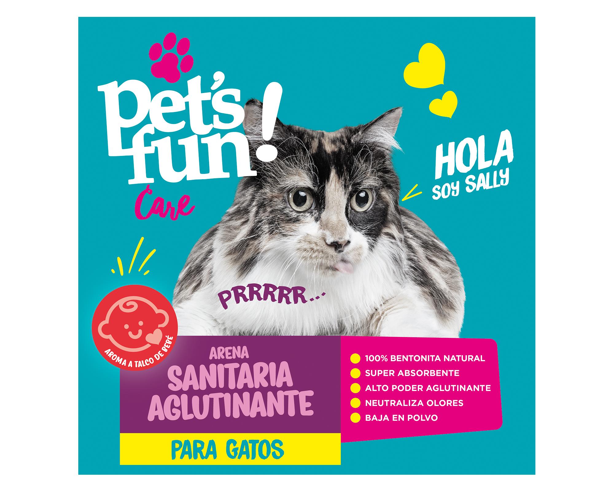 Arena sanitaria 4 kg aglutinante Pet's fun-1