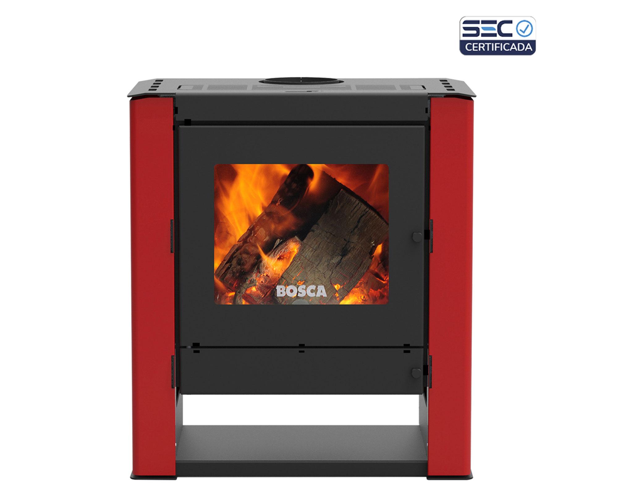 Calefactor a leña Gold 500 12200 W burdeo-1