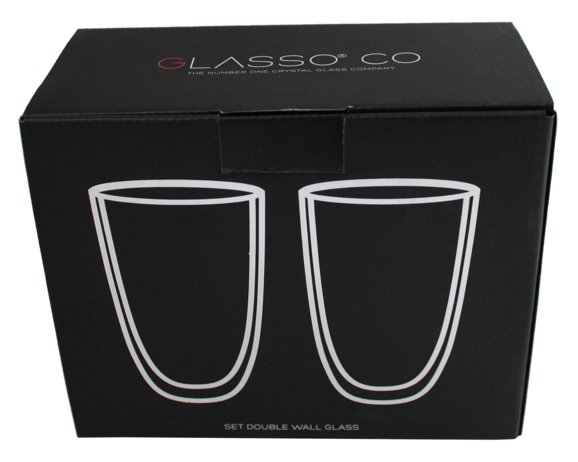 Vaso doble pared 473 ml Latte 2 unidades Glasso-1