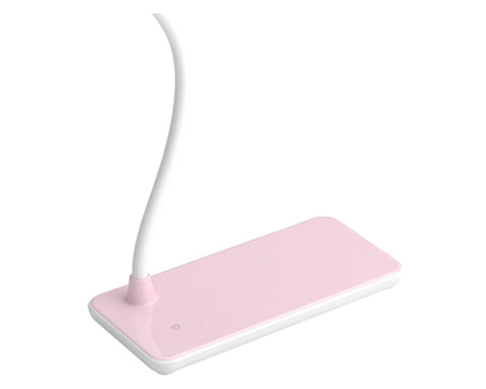 Lámpara escritorio LED Menfis rosa Abitare-2