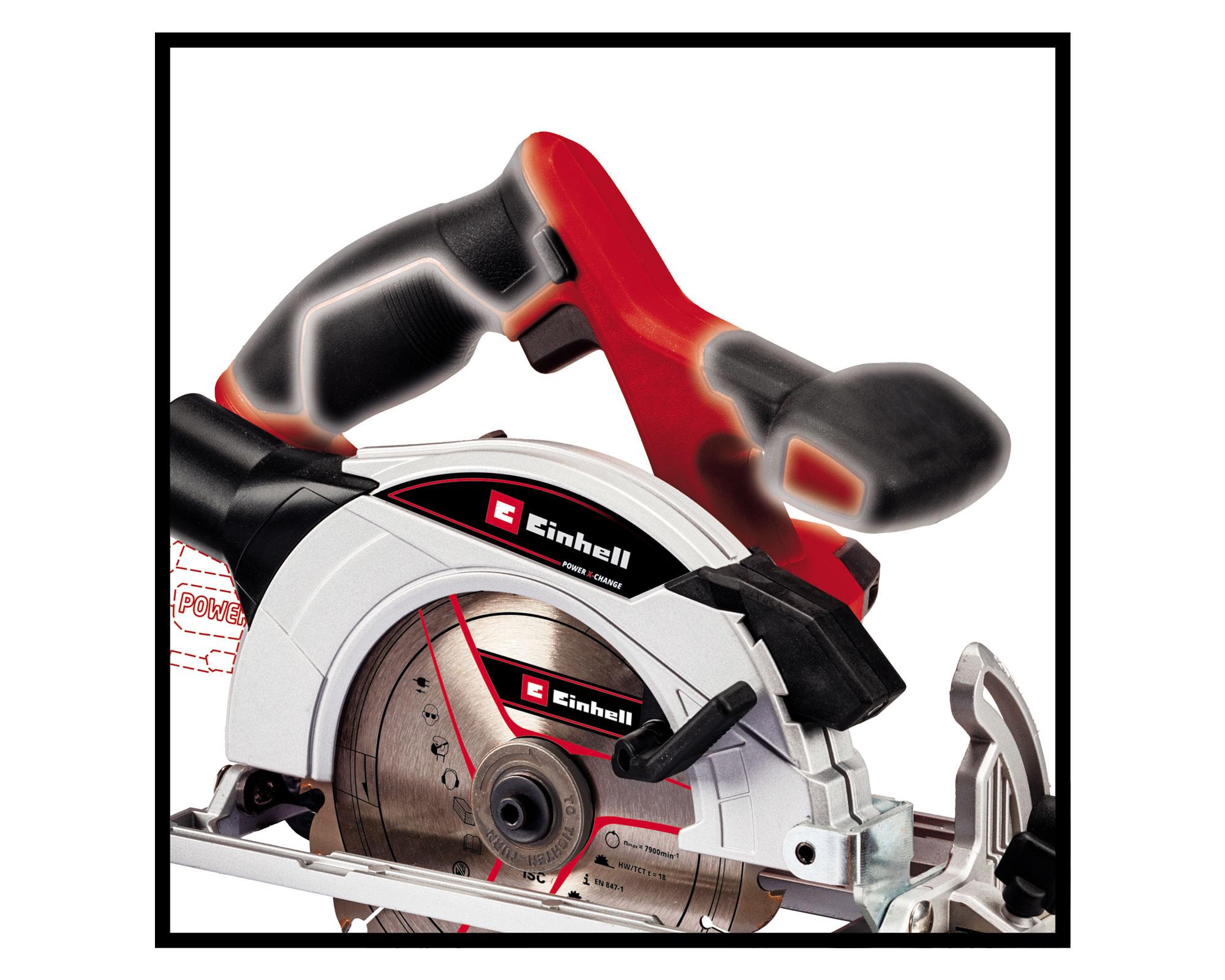 Sierra circular inalámbrica TE-CS18/165-1 Li-Solo Einhell-2