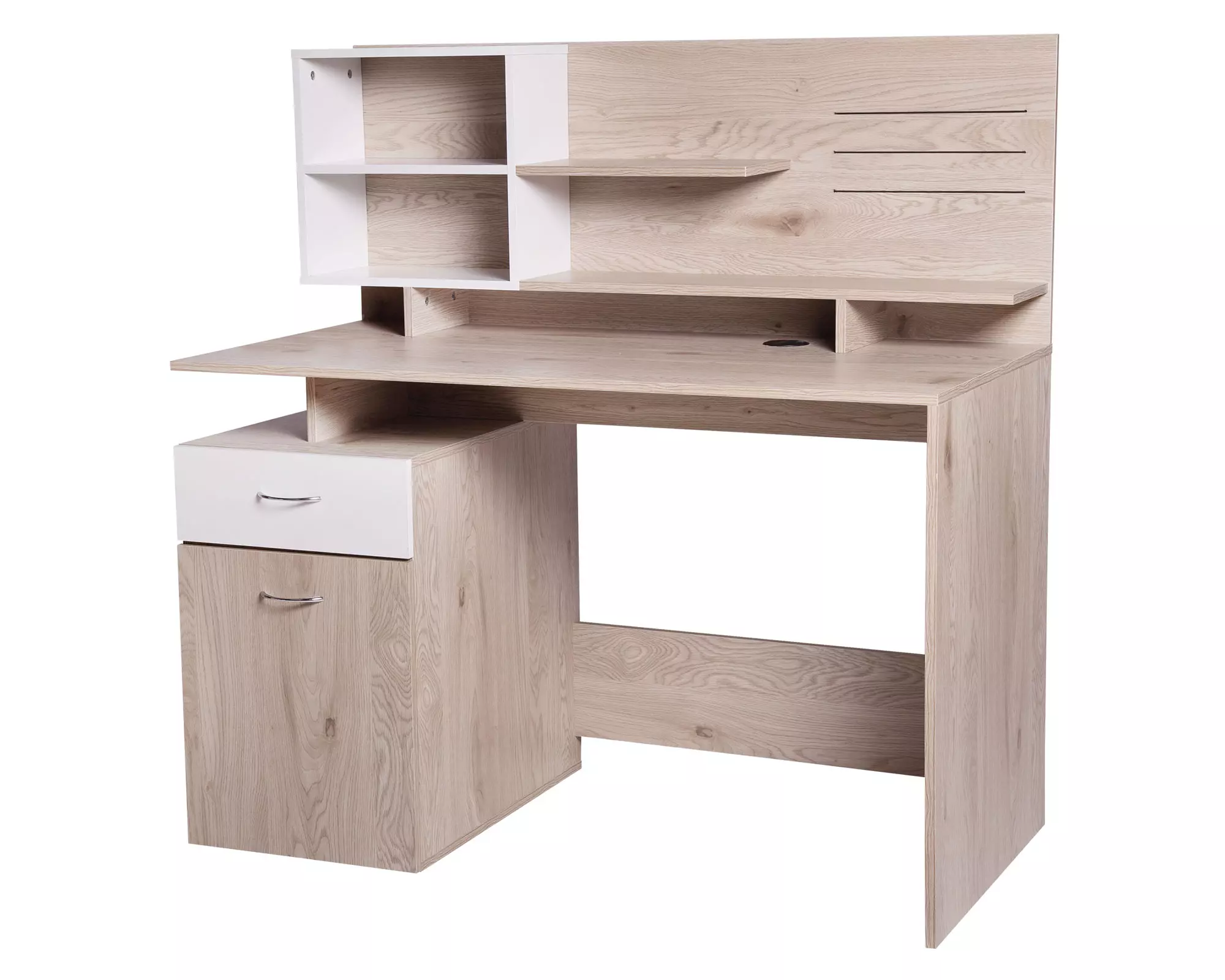 Centro de trabajo 1 puerta 1 cajón natural M+Design.-1