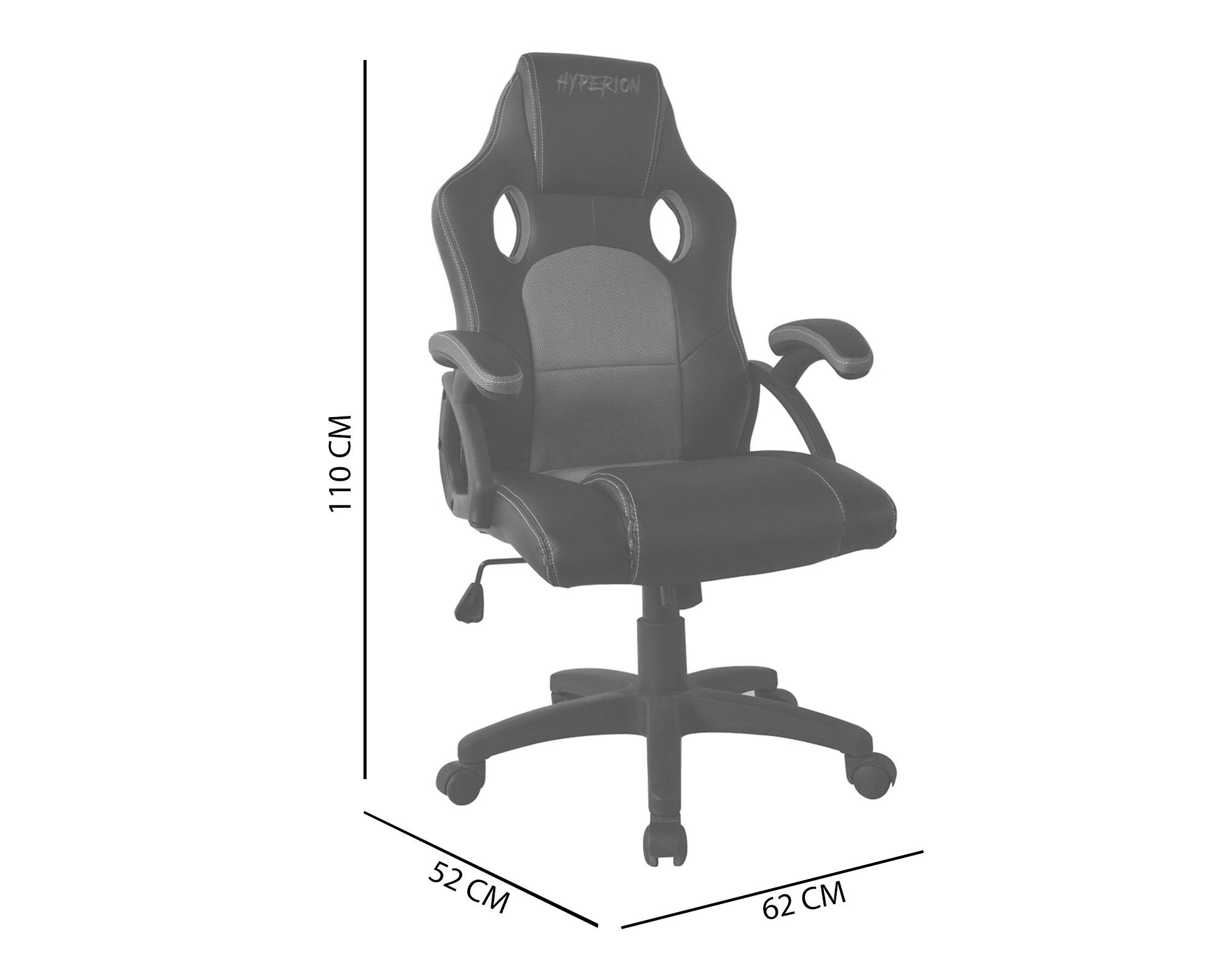 Silla gamer infantil Hyperion negro/rojo NjoyTech-6