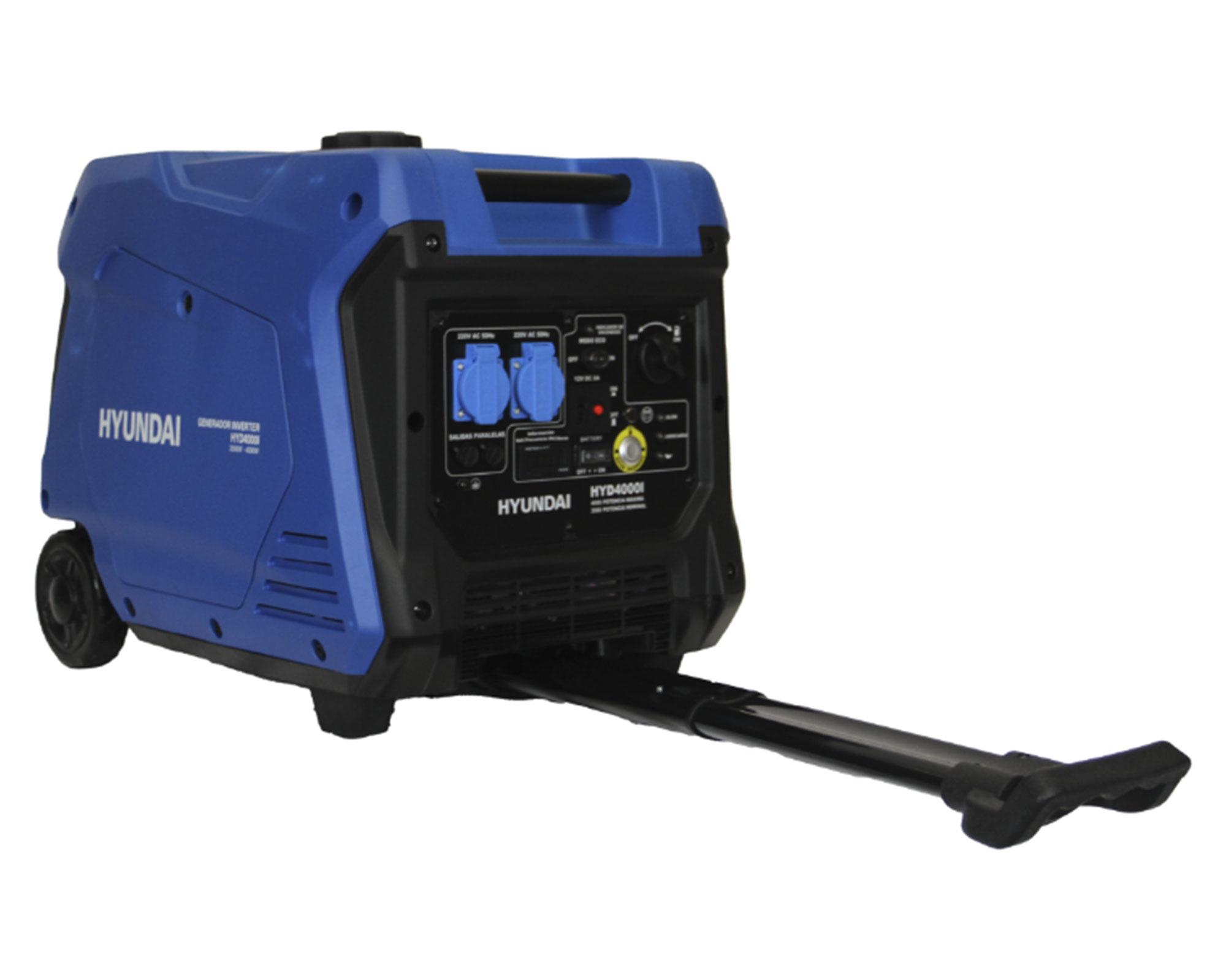 Generador inverter eléctrico gasolina 4000W 12 lt HYD4000i Hyundai-3