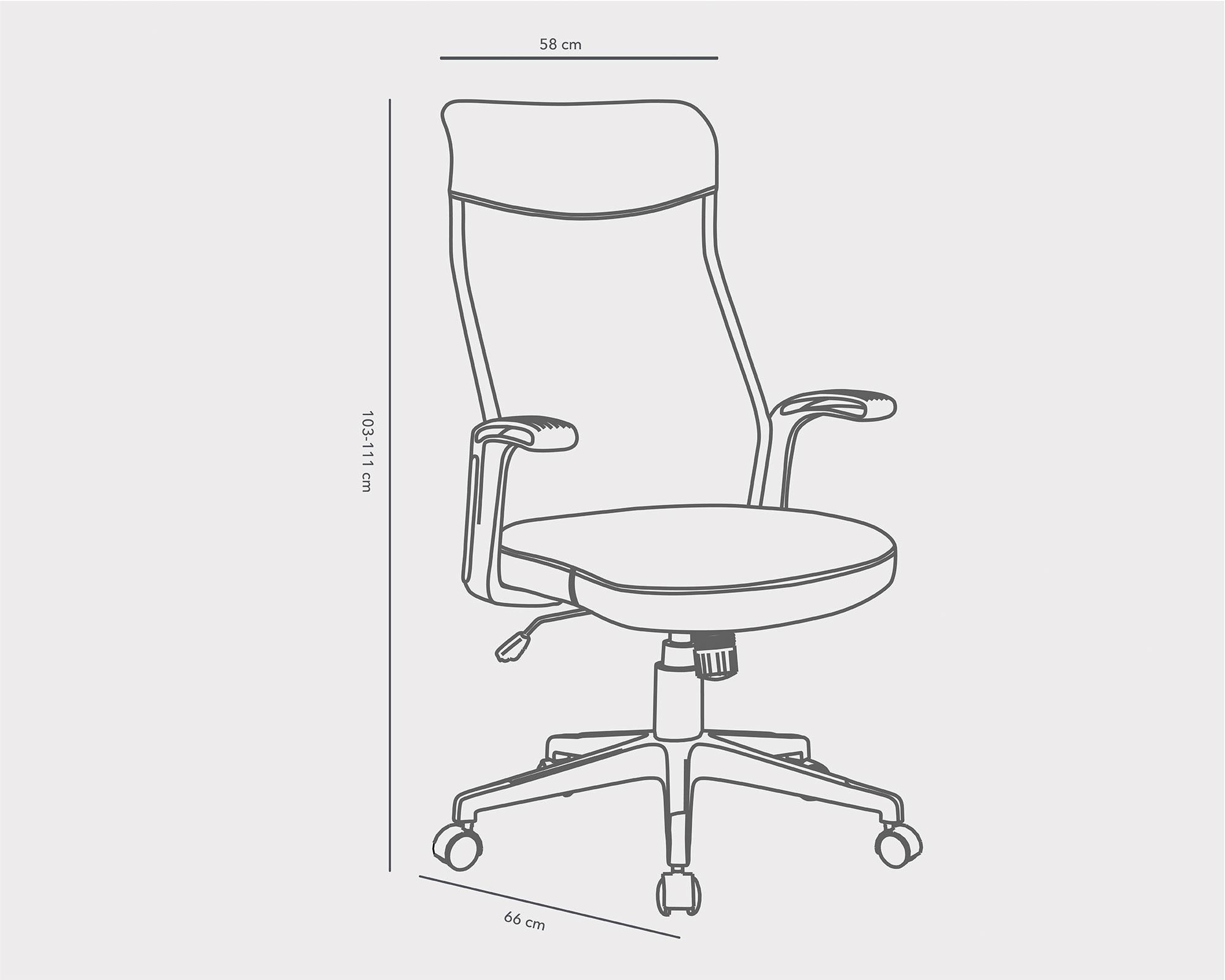 Silla ejecutiva Fabric gris M+Design-4