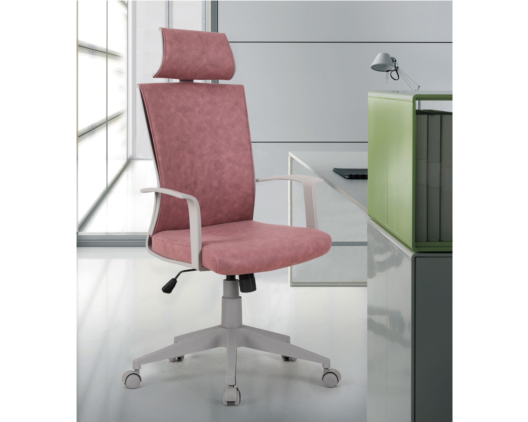 Silla de escritorio ejecutiva Emma rosado M+Design-3
