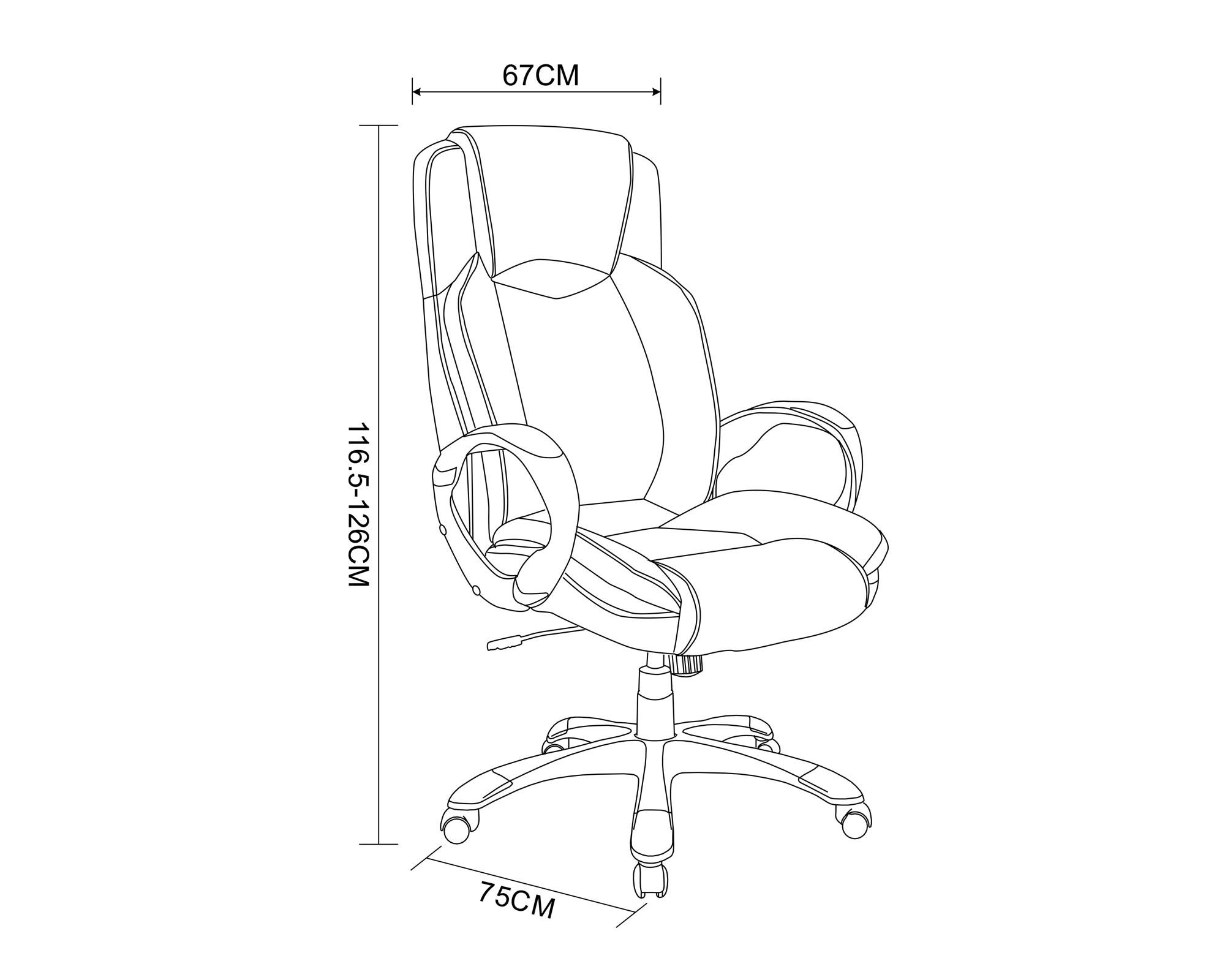 Silla de escritorio ejecutiva Edgar negro M+Design-4