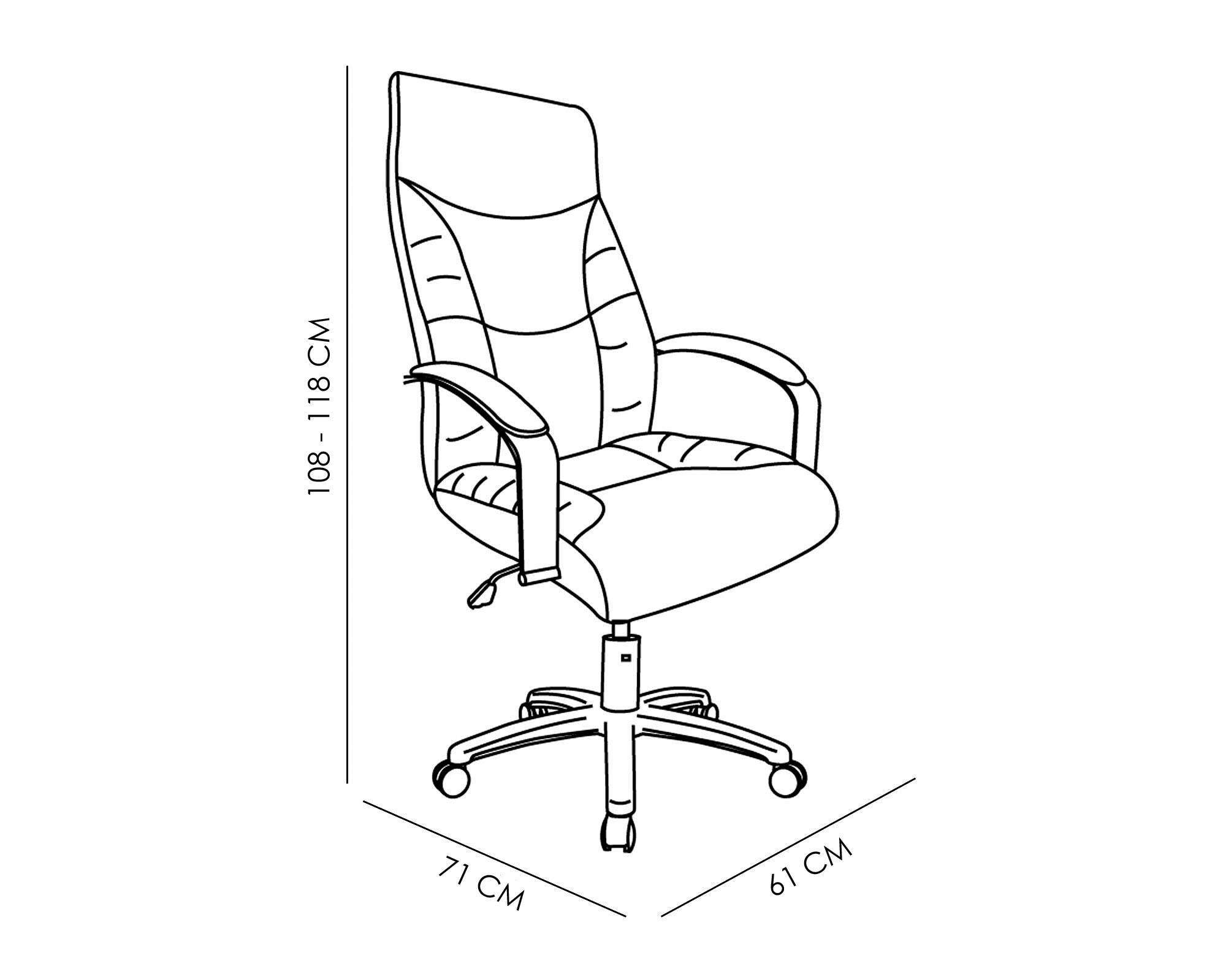 Silla de escritorio ejecutiva Edita beige M+Design-4