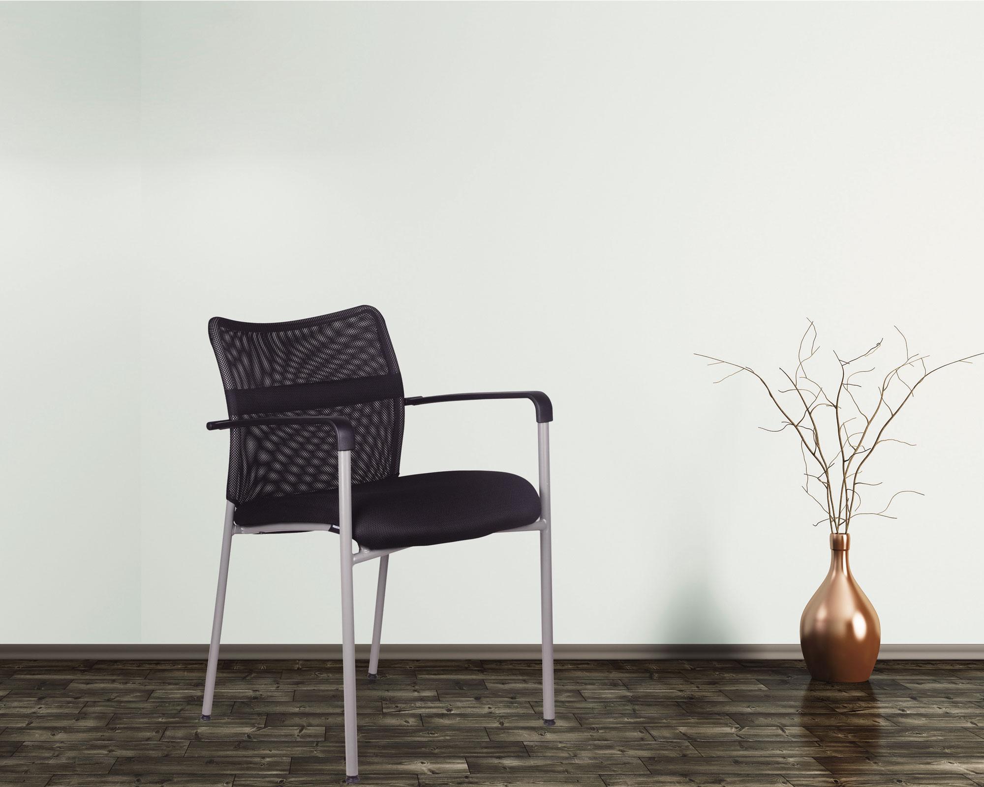 Silla visita Malla negro M+Design-3