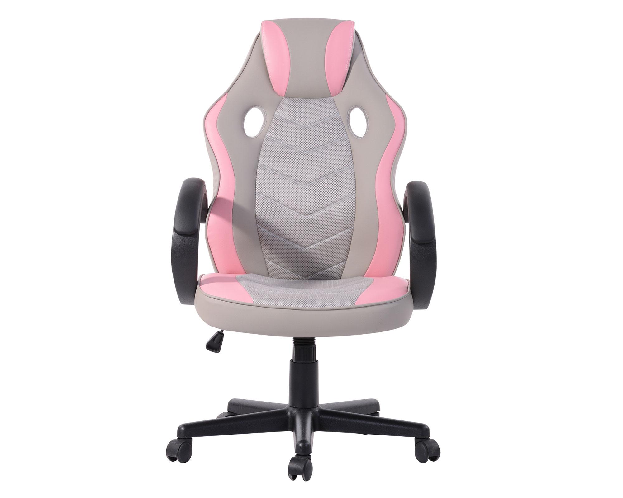 Silla gamer Max rosado/gris M+Design-0