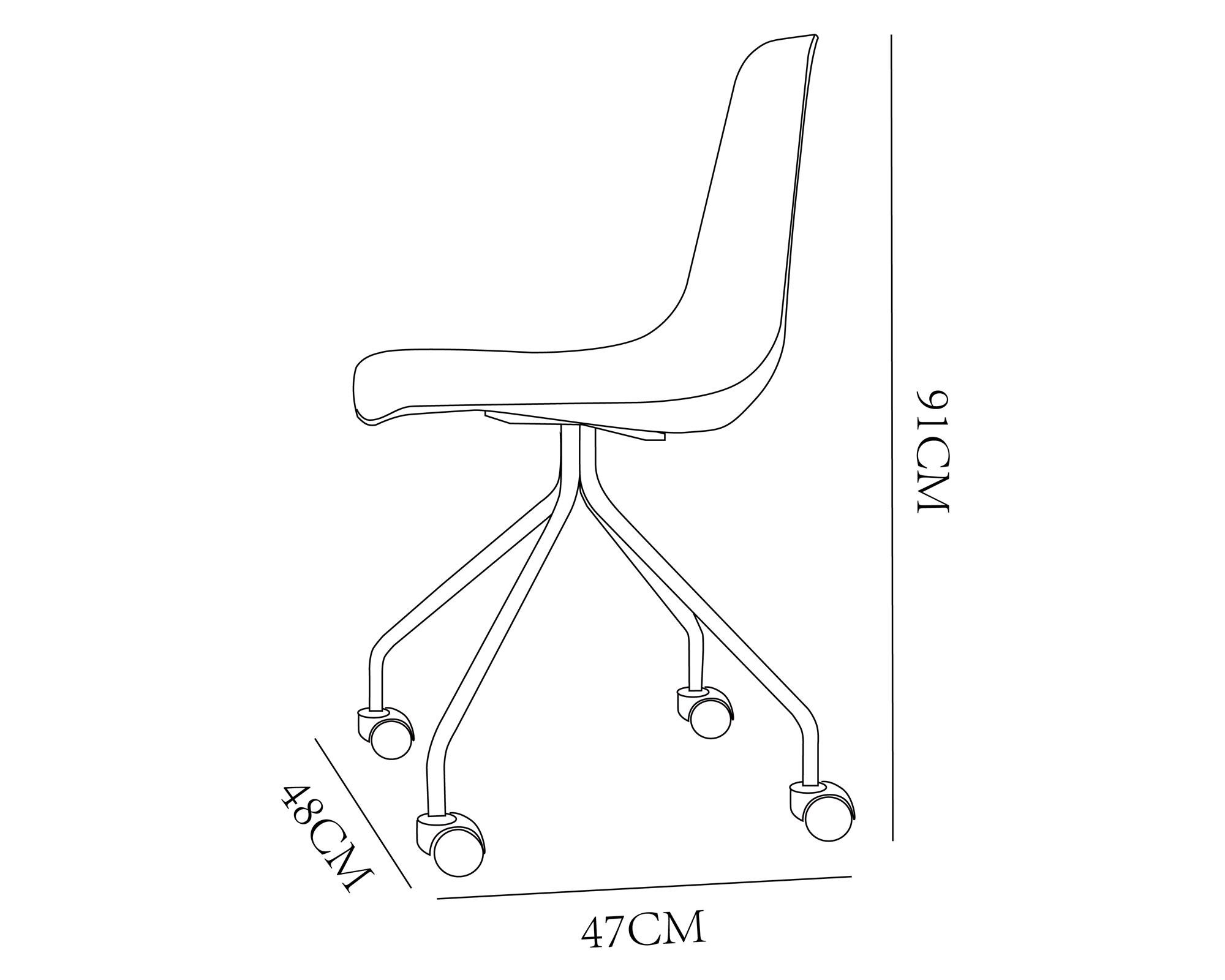 Silla PC Style verde olivo M+Design-5
