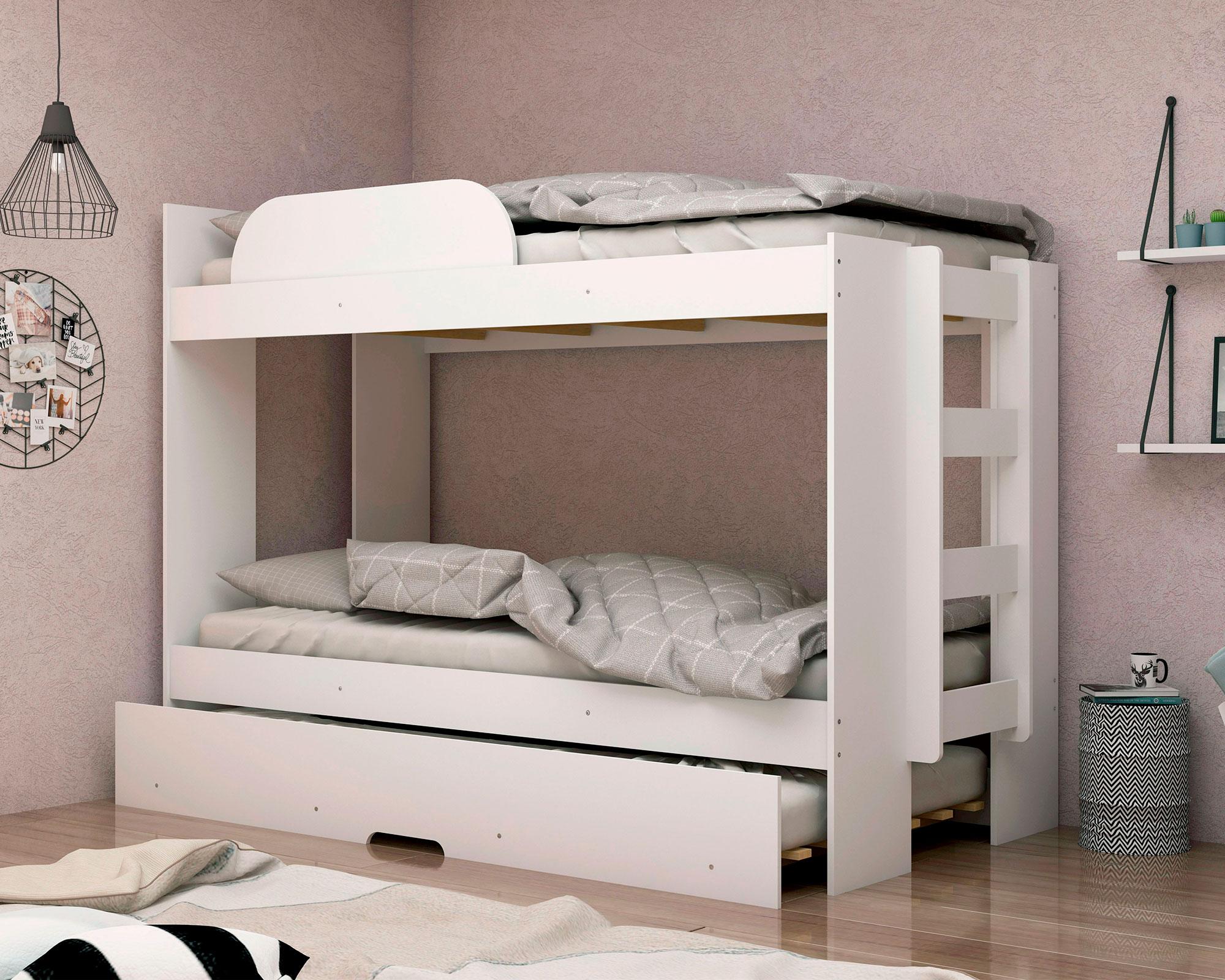 Camarote + cama auxiliar blanco M+Design-7