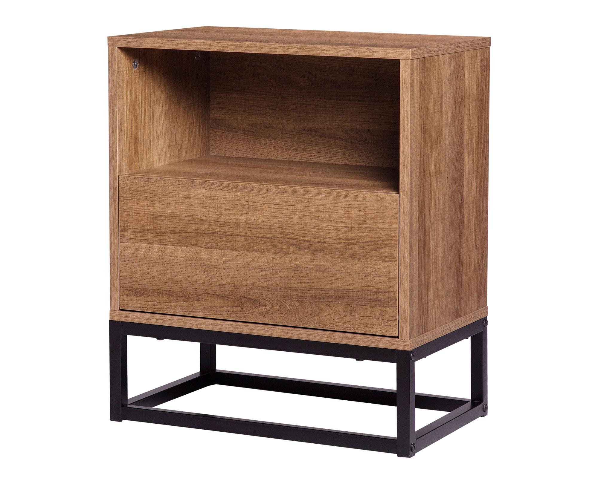 Velador 1 cajón Ruse natural M+Design-1