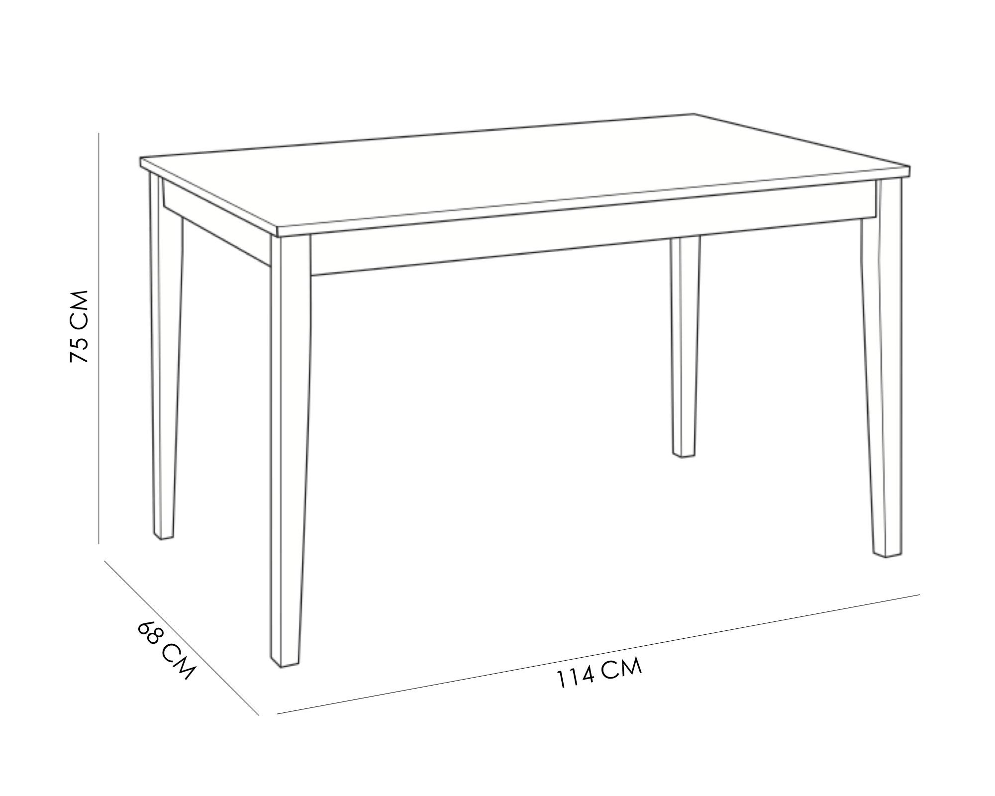 Comedor 4 sillas Miri blanco/natural M+Design-3