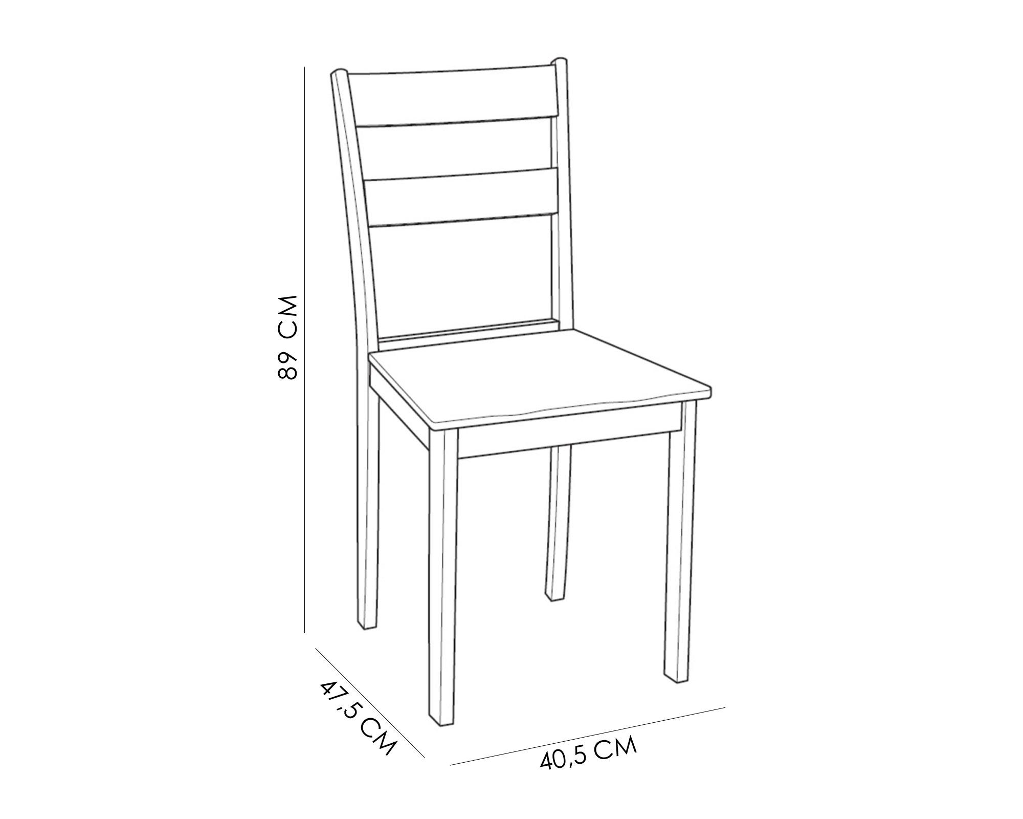 Comedor 4 sillas Miri blanco/natural M+Design-2