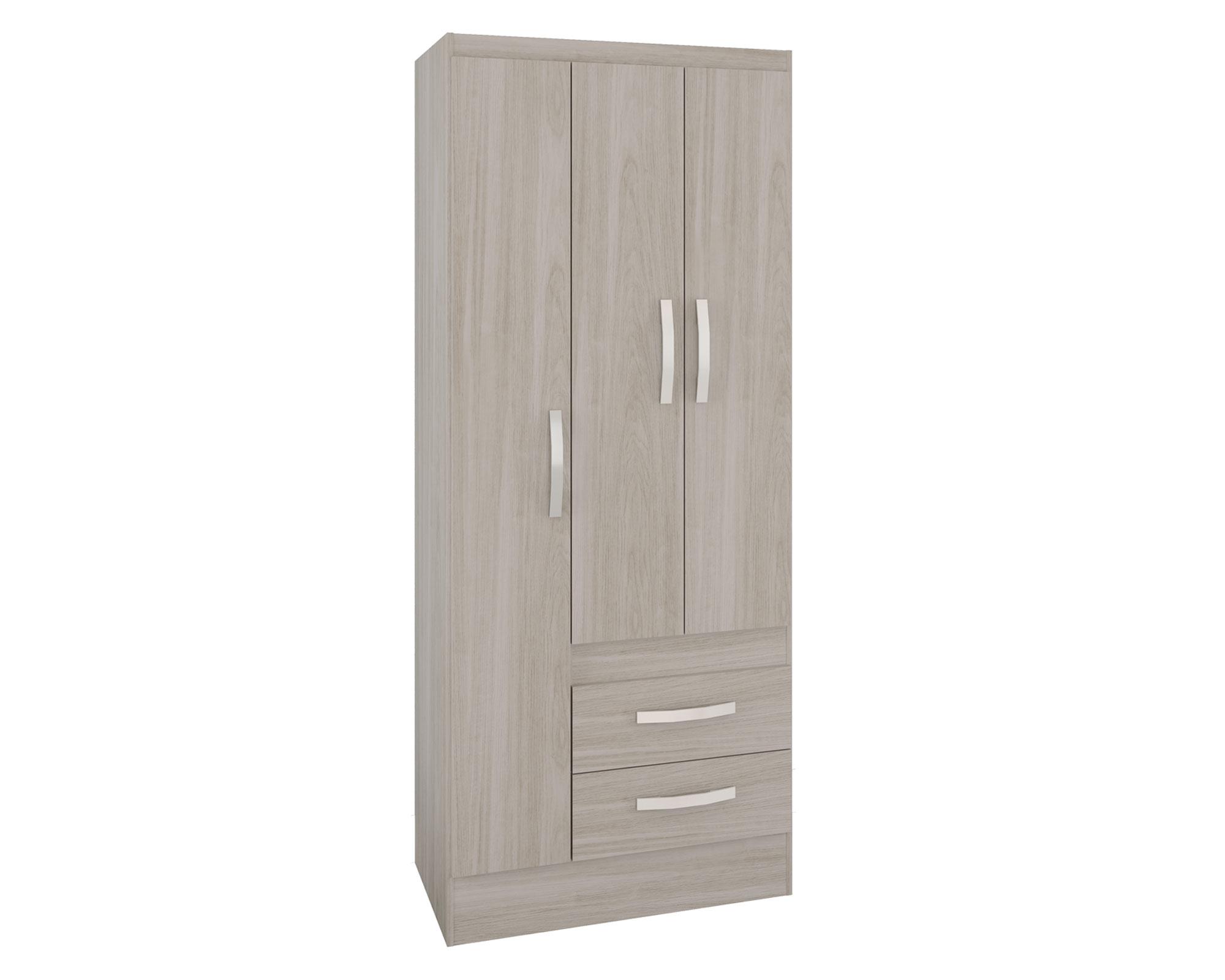 Clóset 3 puertas 2 cajones crema M+Design-2