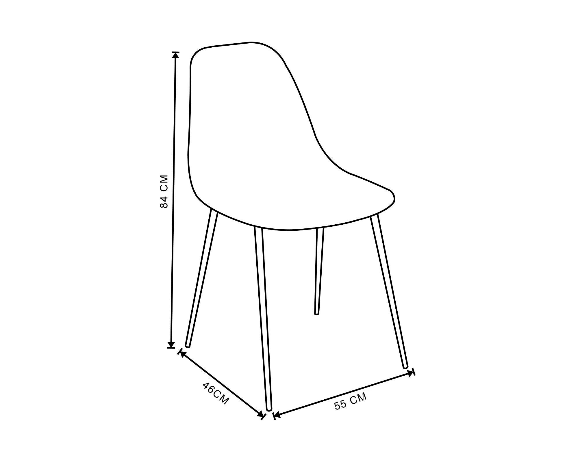 Silla Olivia rosa M+Design-6