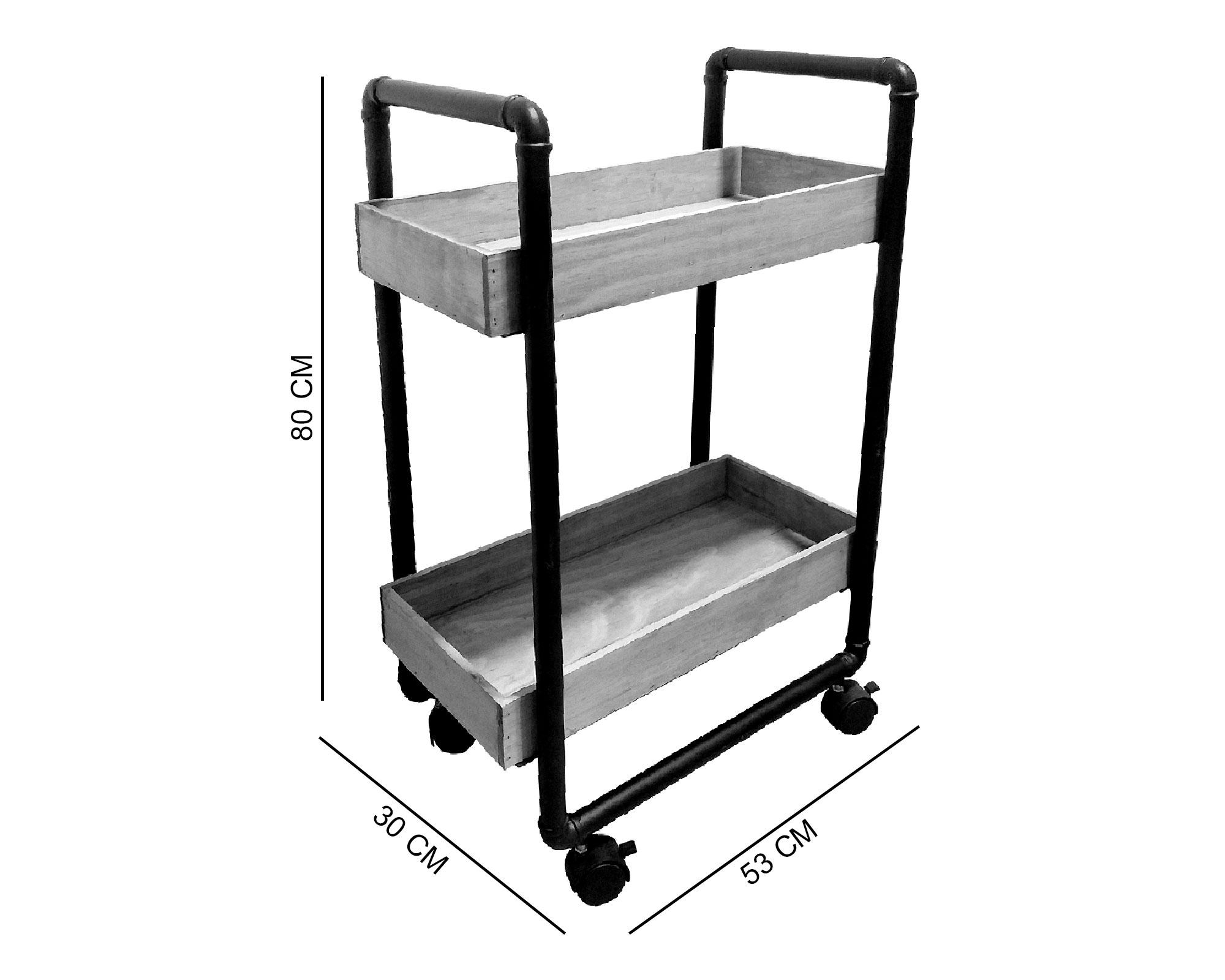 Carro bar 2 bandejas M+Design-3