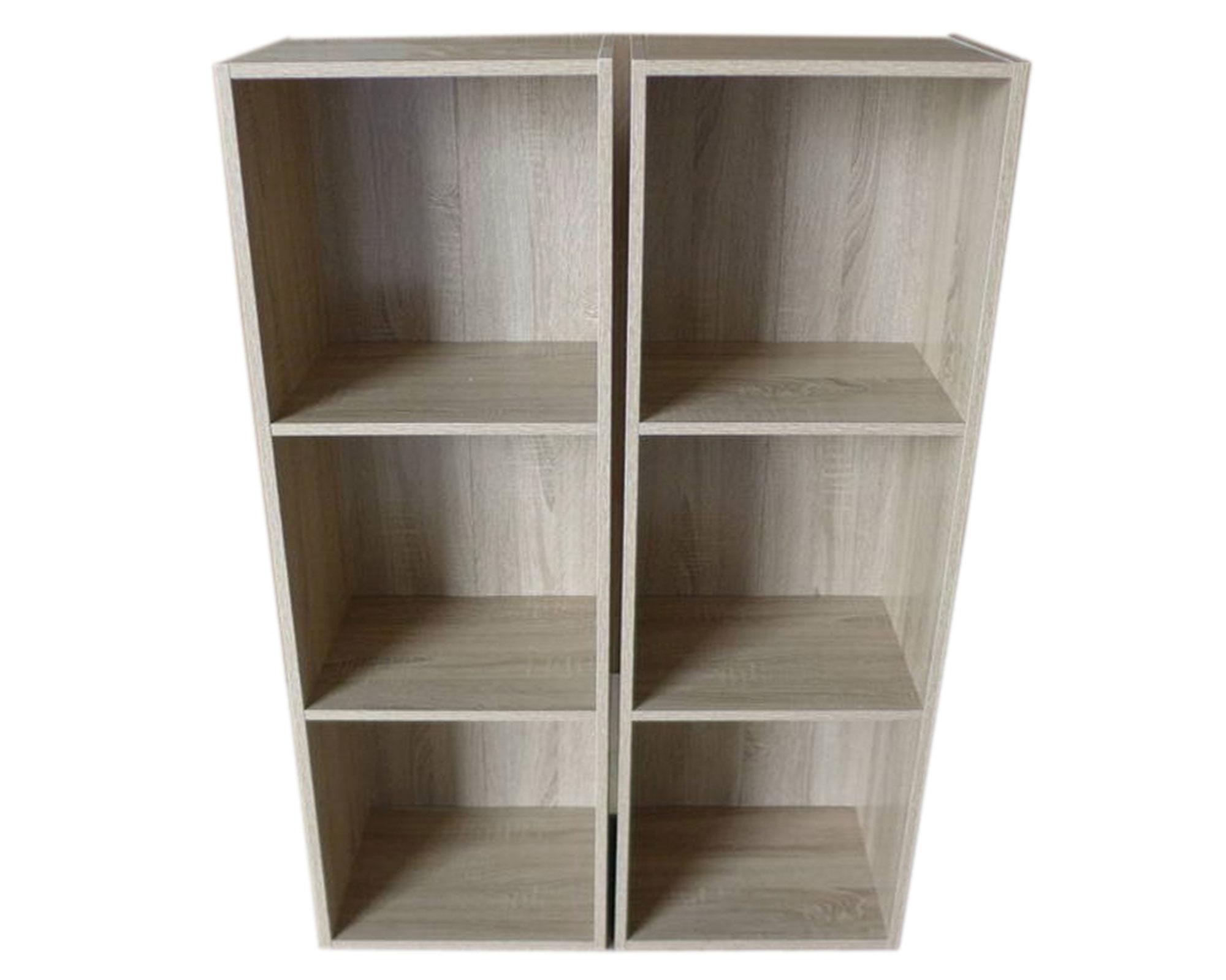 Rack TV + librero natural M+Design-6