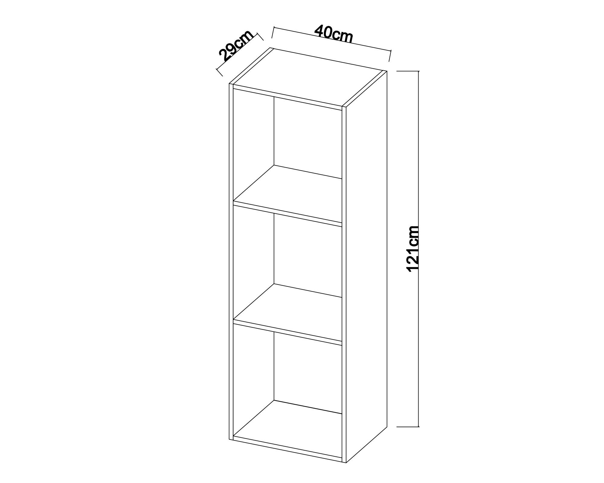 Rack TV + librero natural M+Design-11