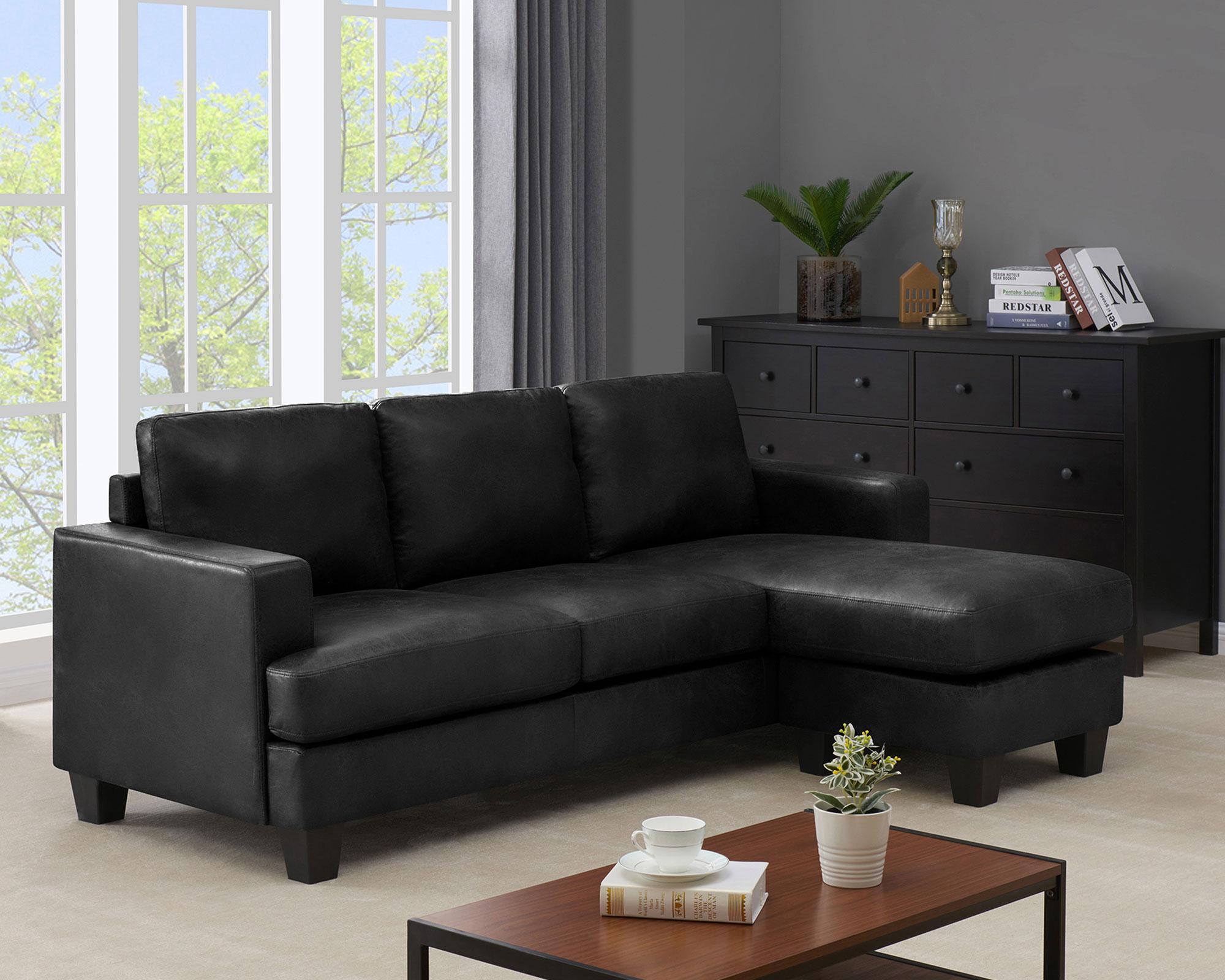 Sofá seccional Roger negro M+Design-3