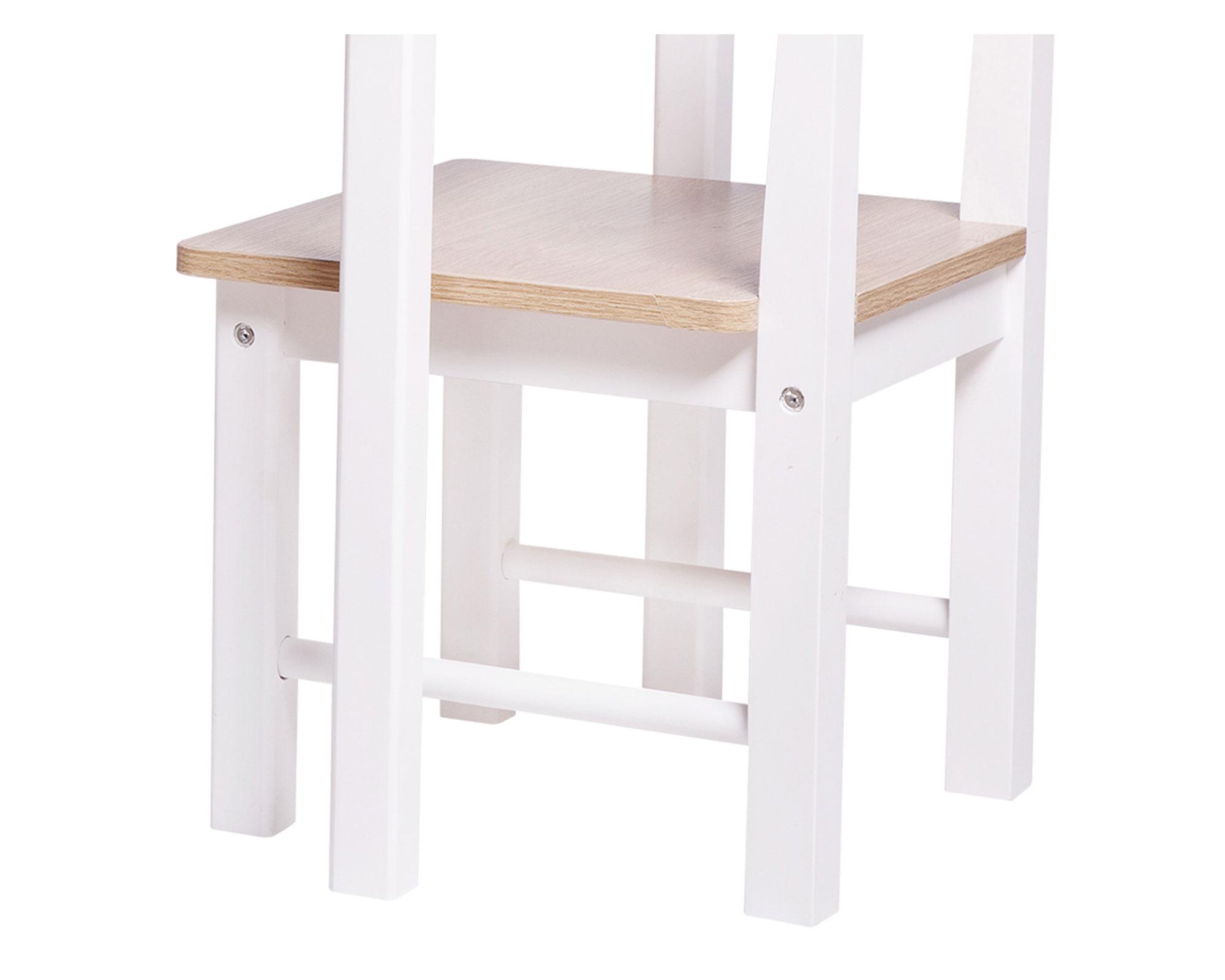 Mesa + silla blanco/natural M+Design-2