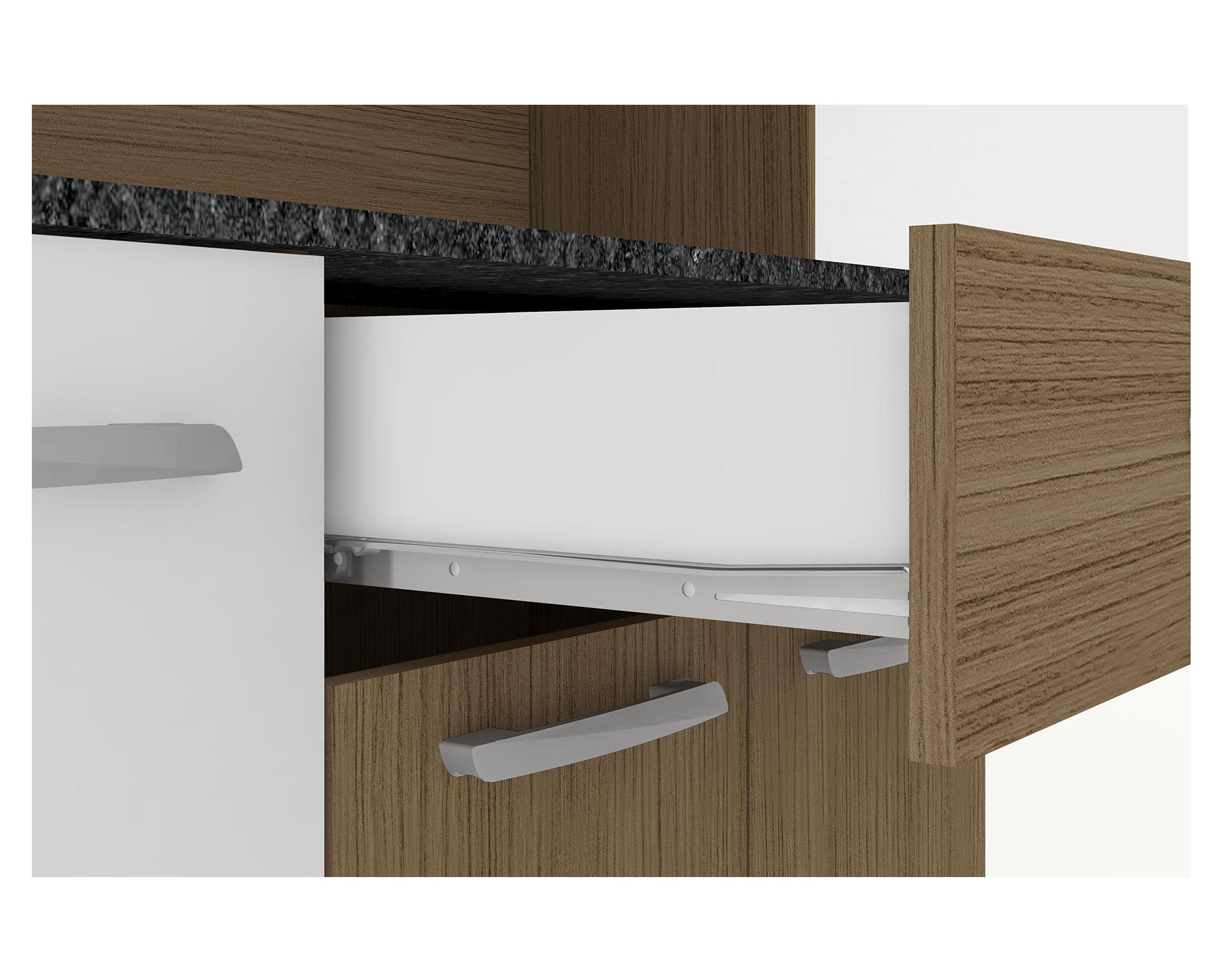 Kit cocina 12 puertas 1 cajón Coll carvalho/blanco Home Mobili-4
