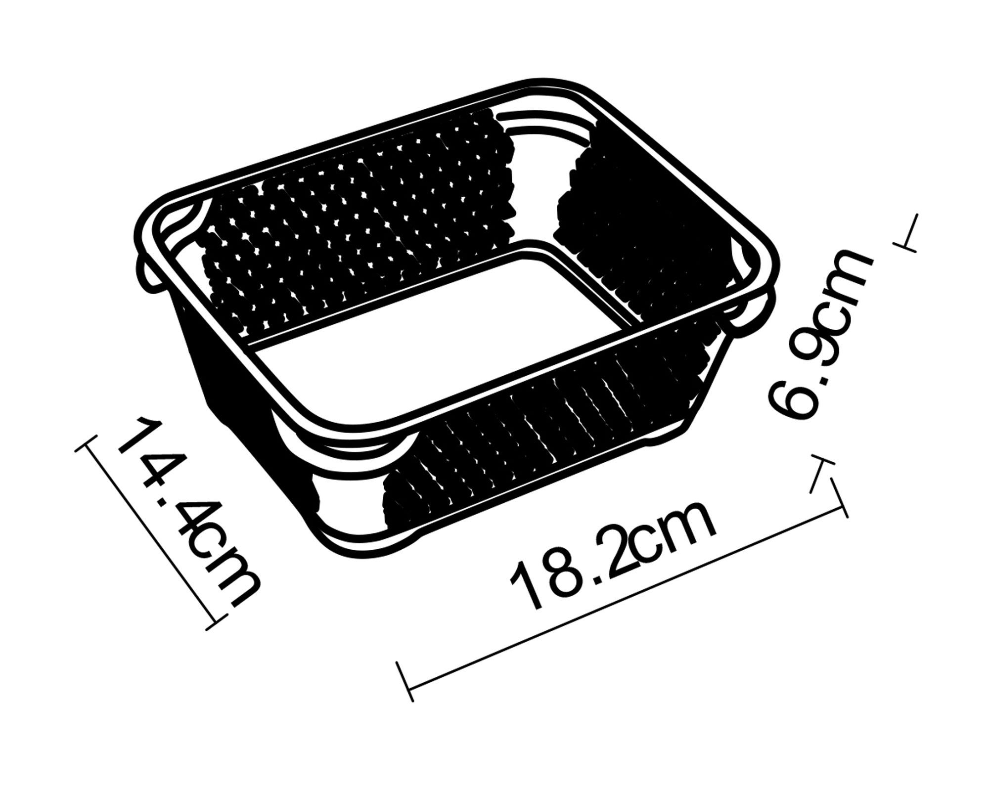 Caja organizadora 0.8 litros Cotidiana-8