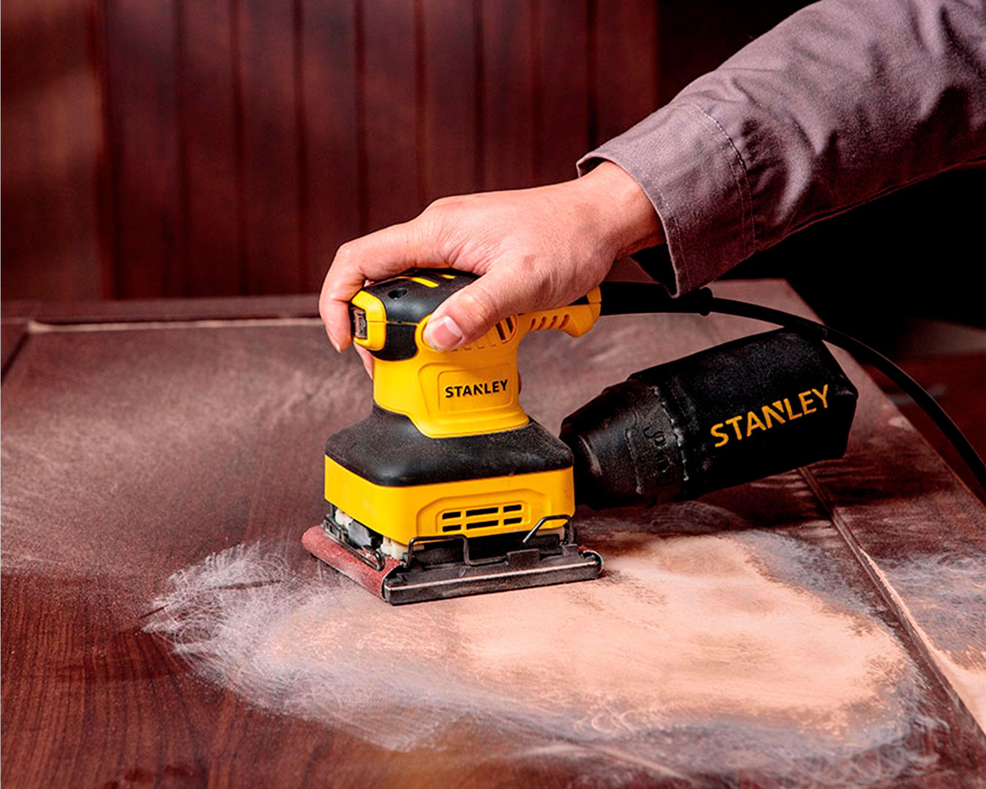 Sierra banco 1800W SST1801 + lijadora 240W SS24 Stanley.-8