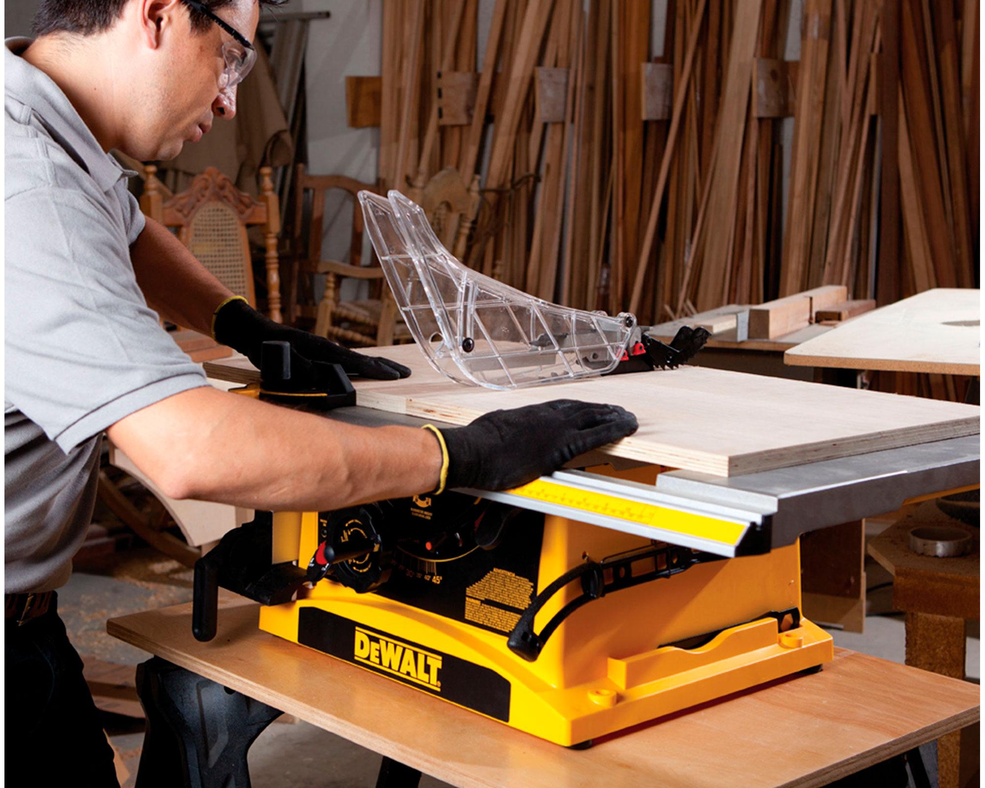 Sierra banco 1800W DWE7470 + sierra caladora 500W DWE300-8