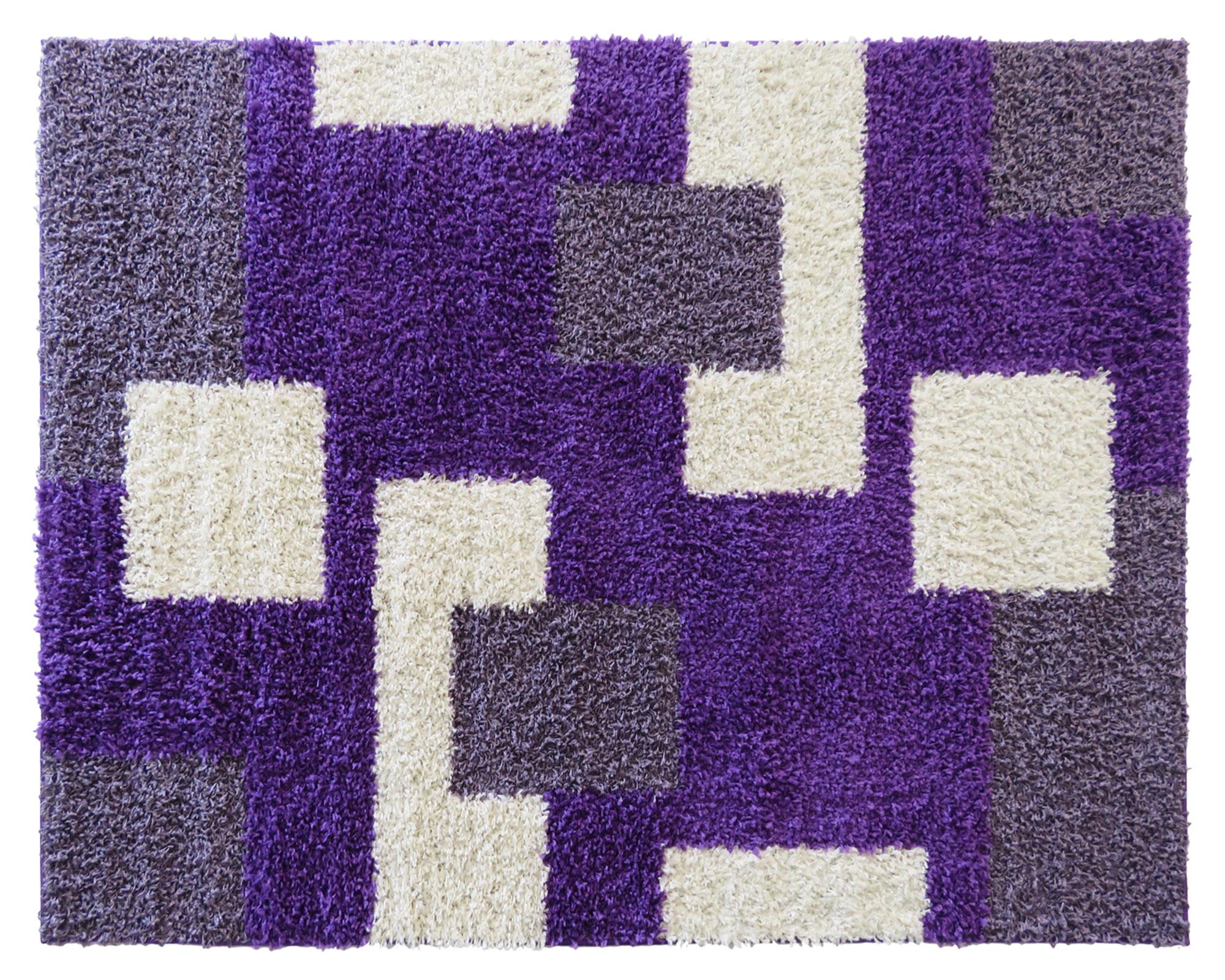 Alfombra shaggy 150x200 cm Niza D2 morado Idetex-0