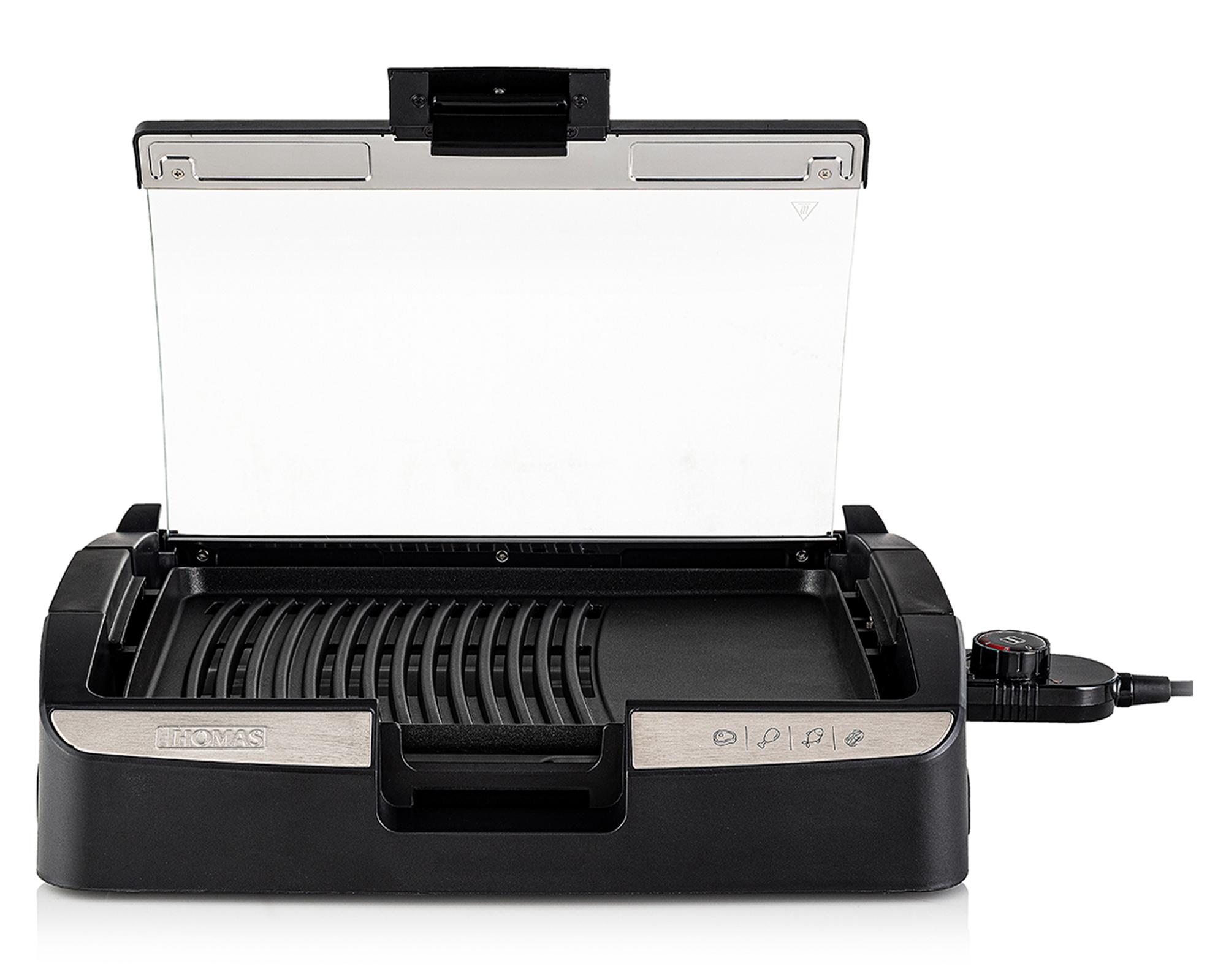 Parrilla eléctrica TH-224 negro 1500W-0
