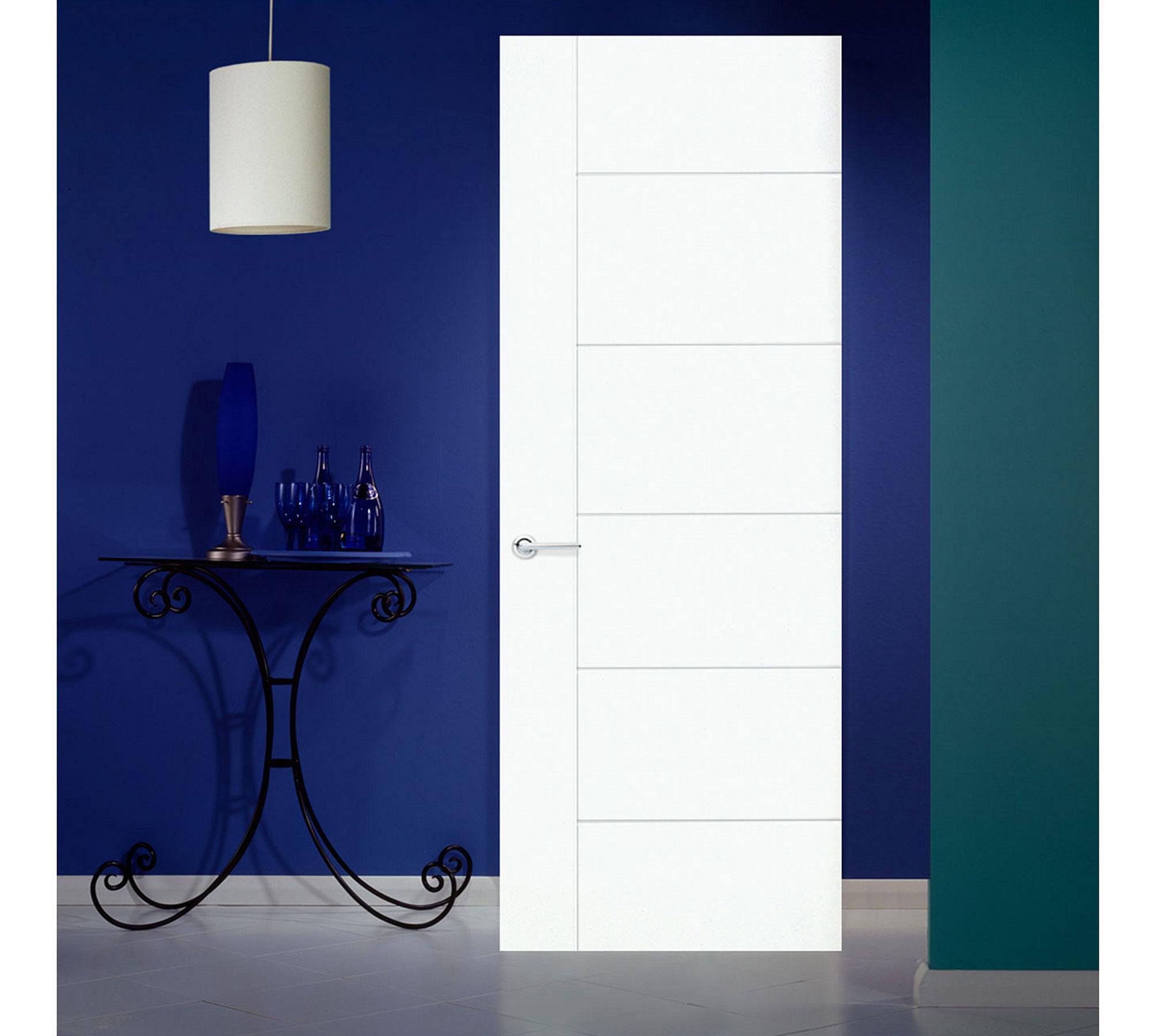 Puerta Interior Rosario HDF 90x200 cm con perforación Masonite-0