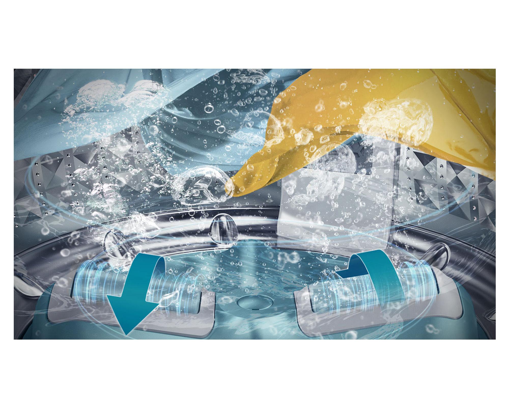 Lavadora carga superior 13 kg WA13T5260BY/ZS gris Samsung-13