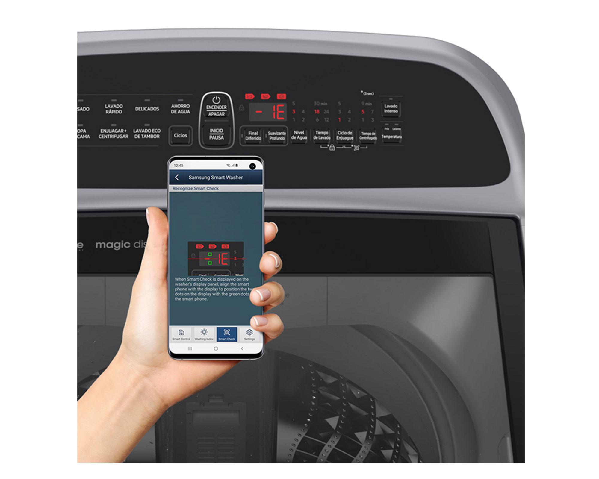 Lavadora carga superior 13 kg WA13T5260BY/ZS gris Samsung-20