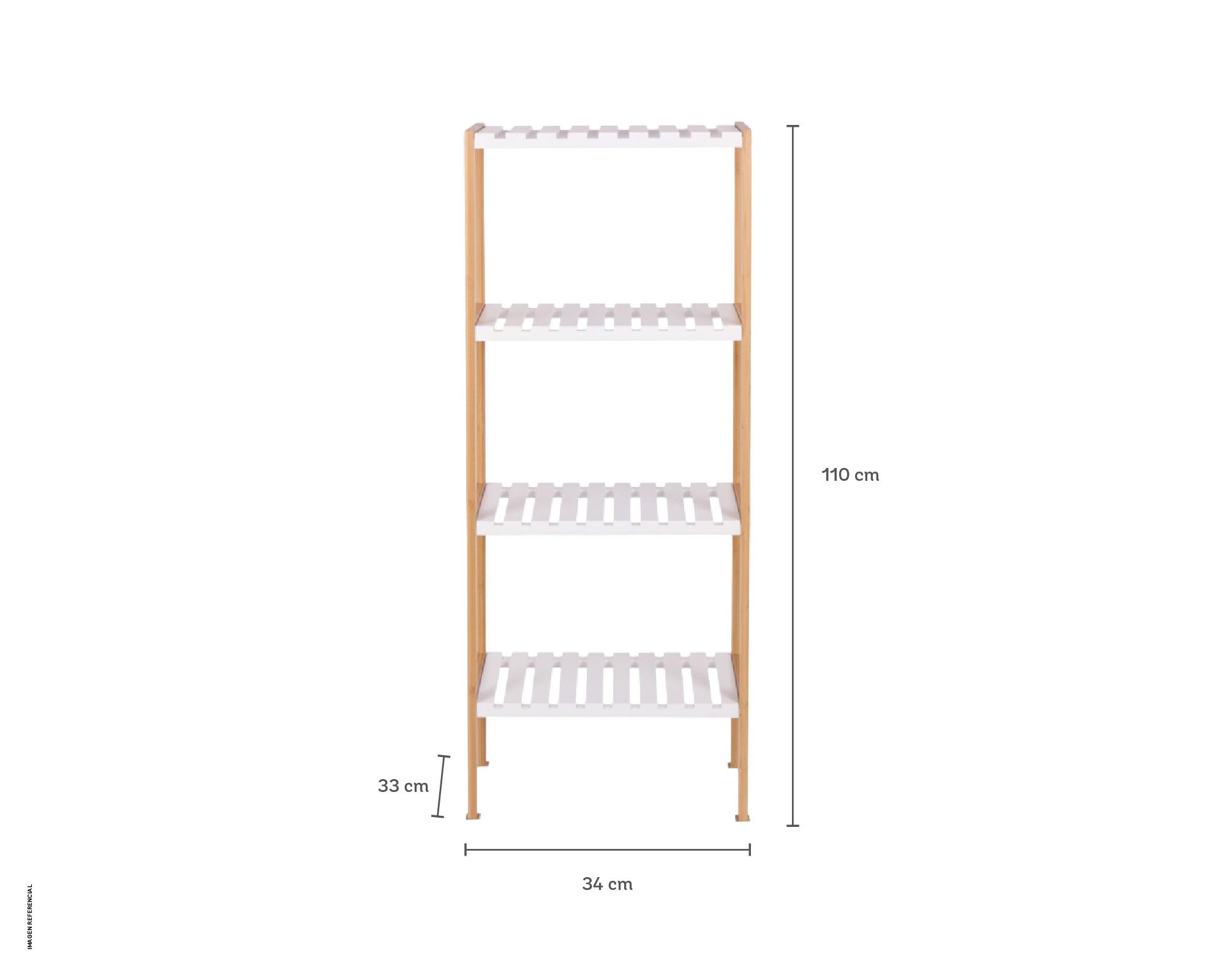 Repisa 4 niveles Bamboo-4