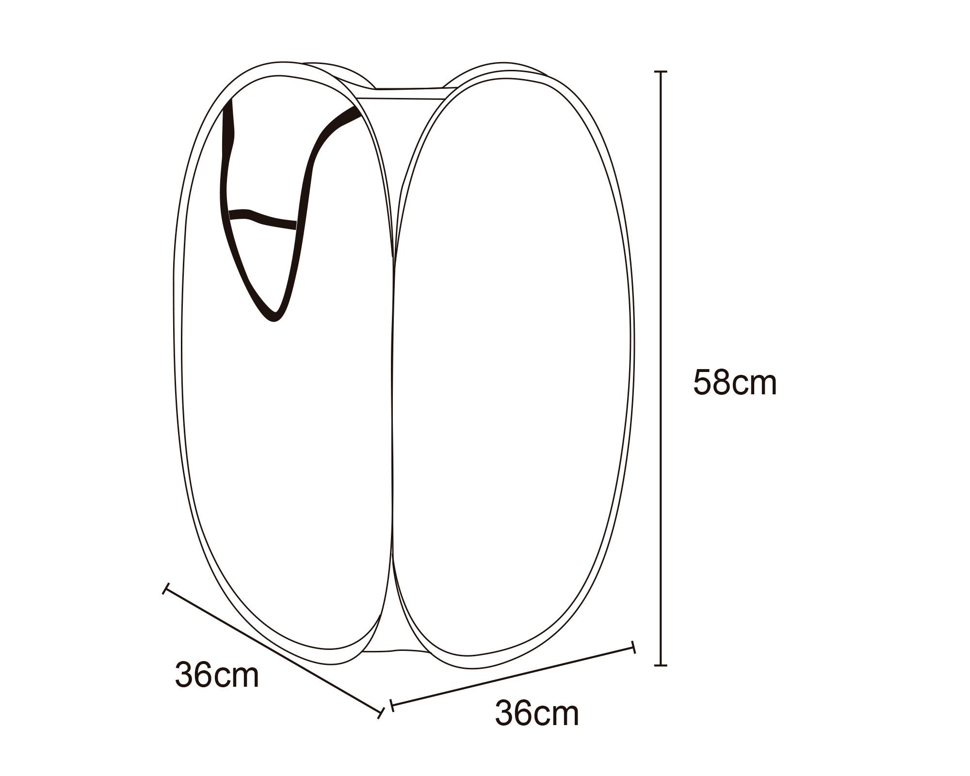 Cesto plegable 46 lt Cotidiana-2