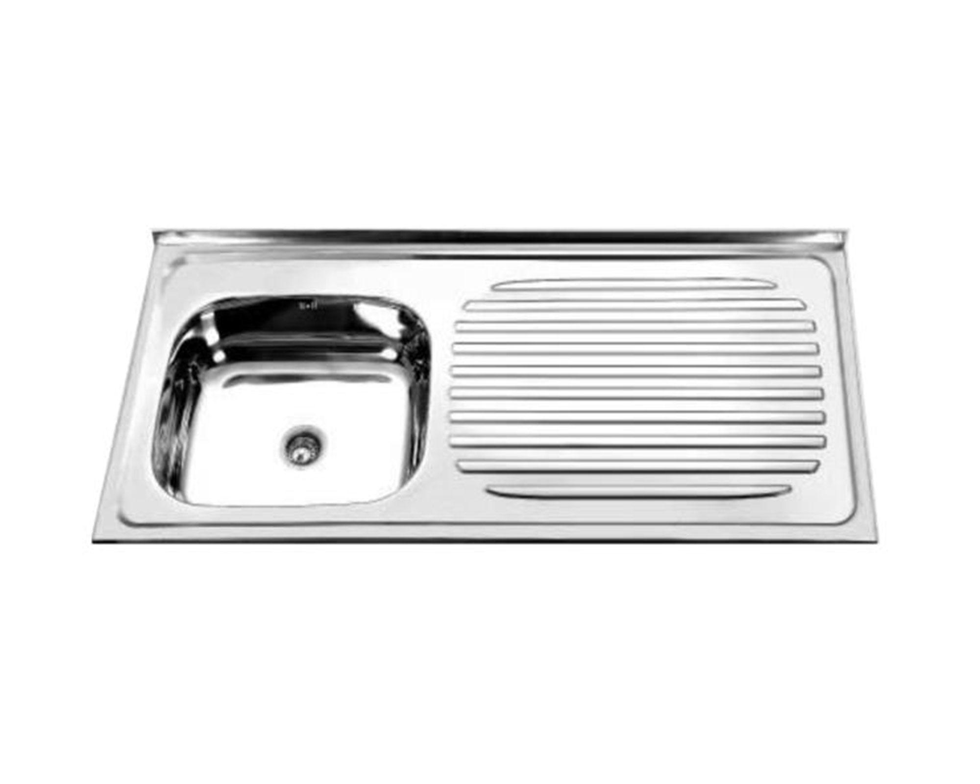 Mueble base lavaplatos derecho 100 cm blanco Tebisa-1