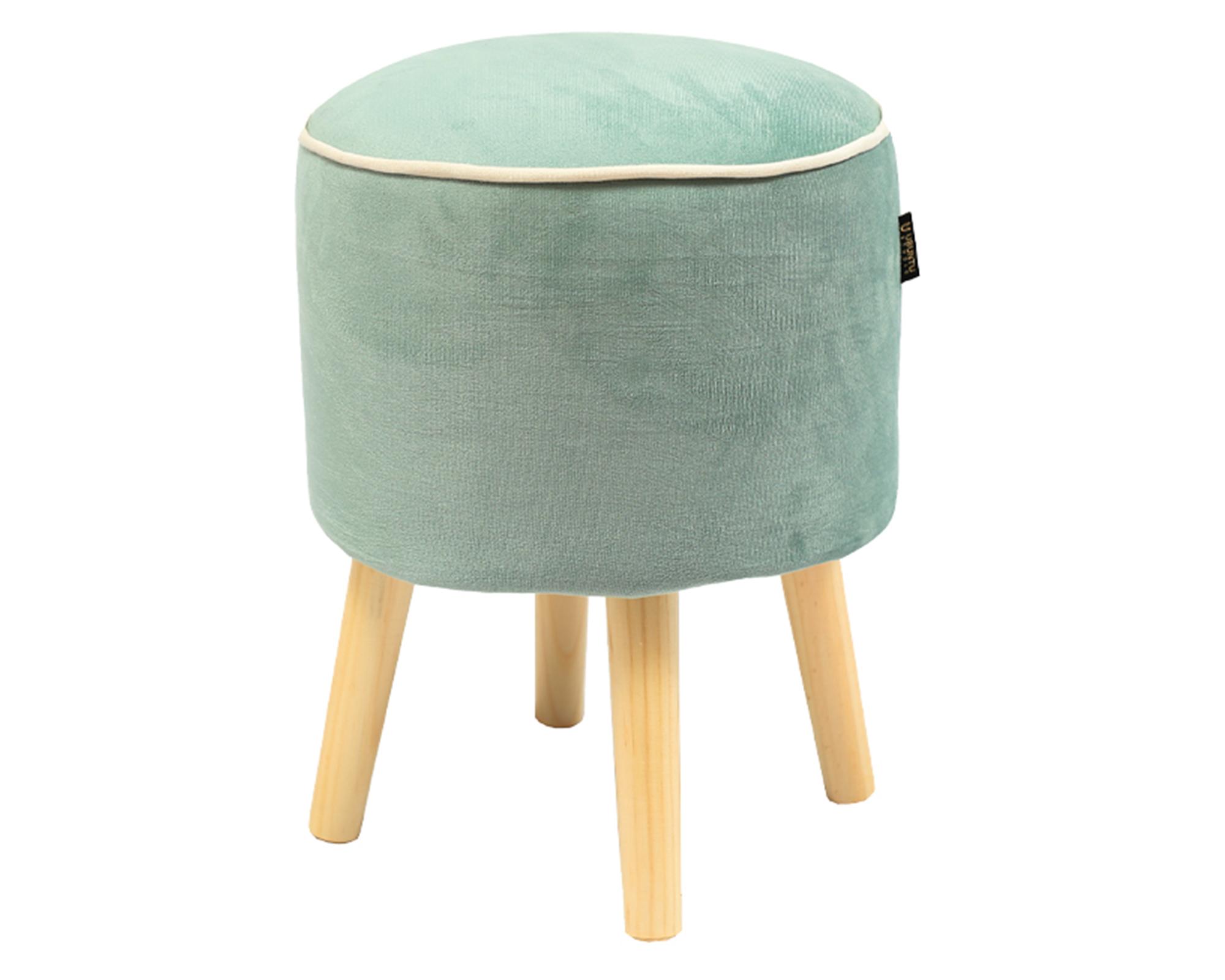 Pouf 45x35 cm Santi menta-0