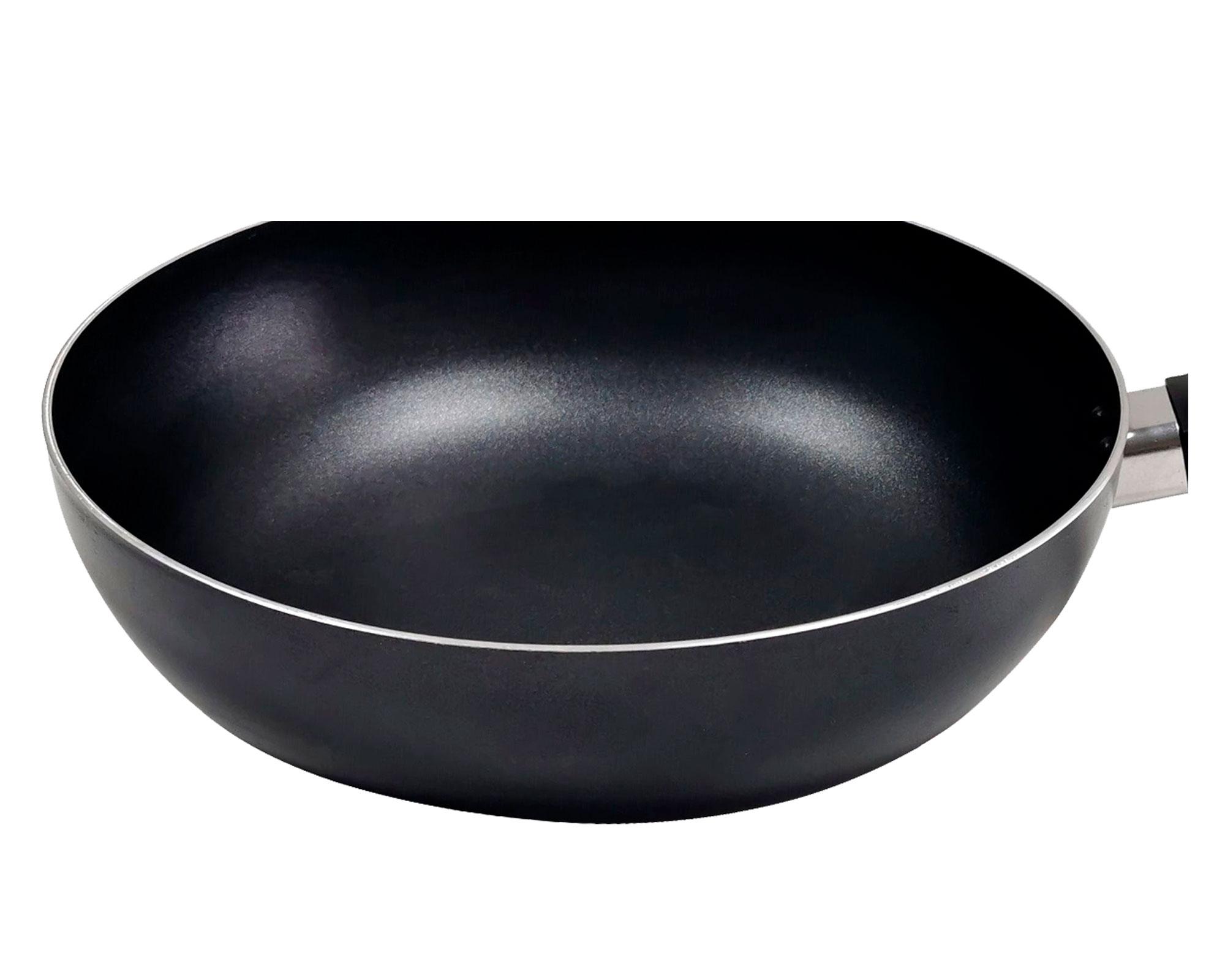Wok 28 cm negro Cotidiana-1