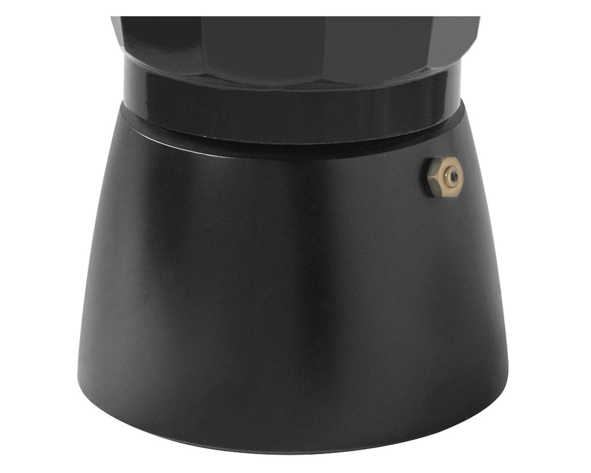 Cafetera 300 ml Italiana negro Cotidiana-2